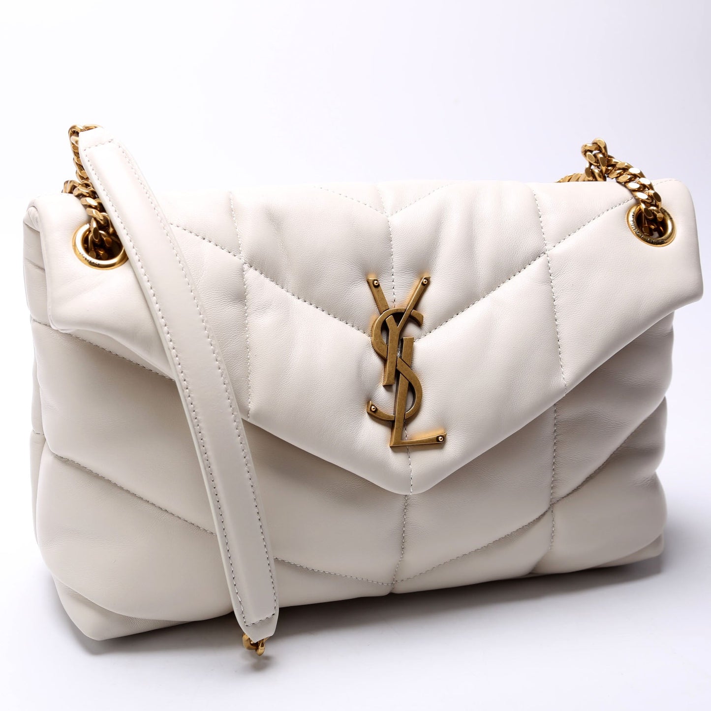 YSL Saint Laurent Saint Laurent Puffer Lambskin Bag Quilted Small Travel Bag
