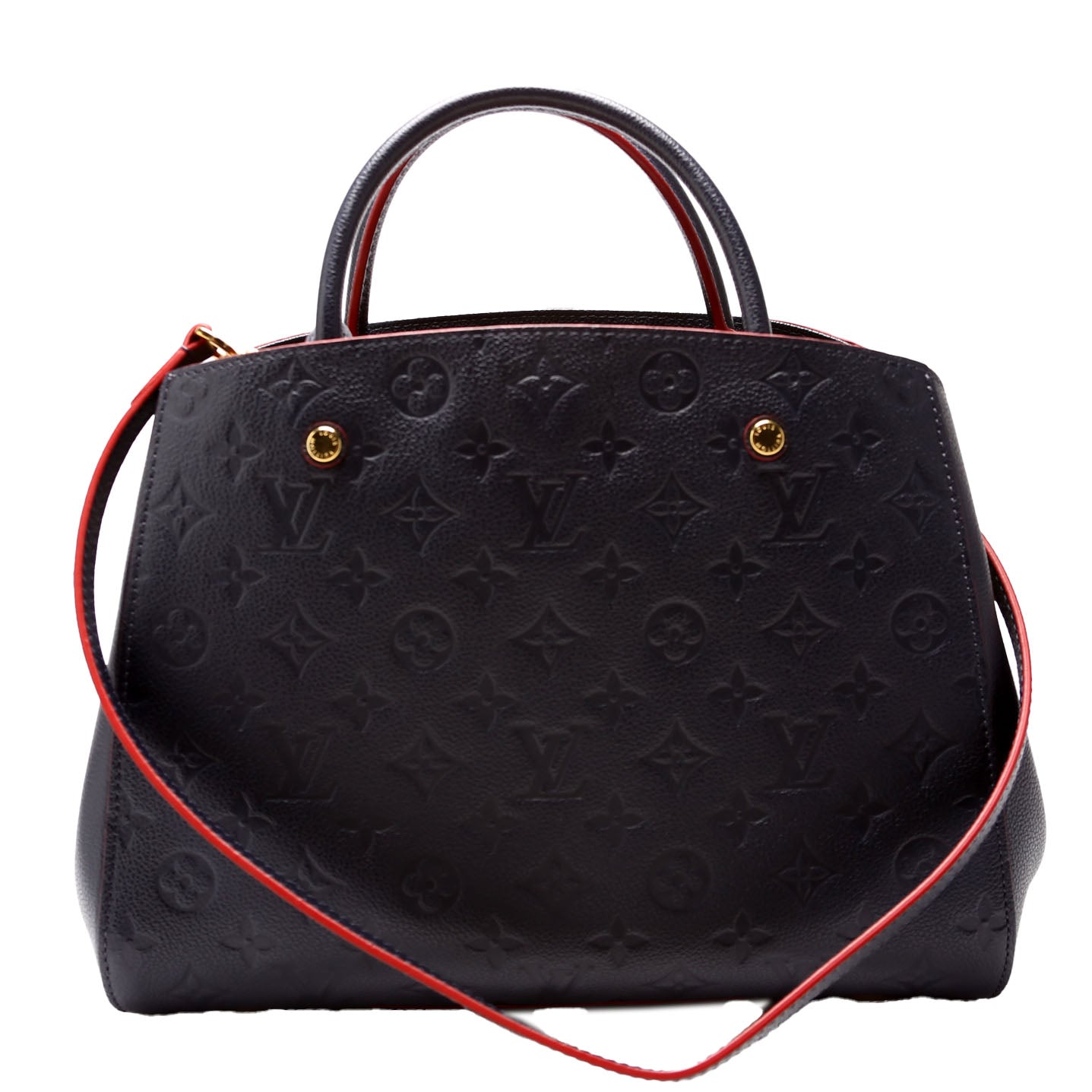 Louis Vuitton Montaigne MM Navy Empreinte Handbag