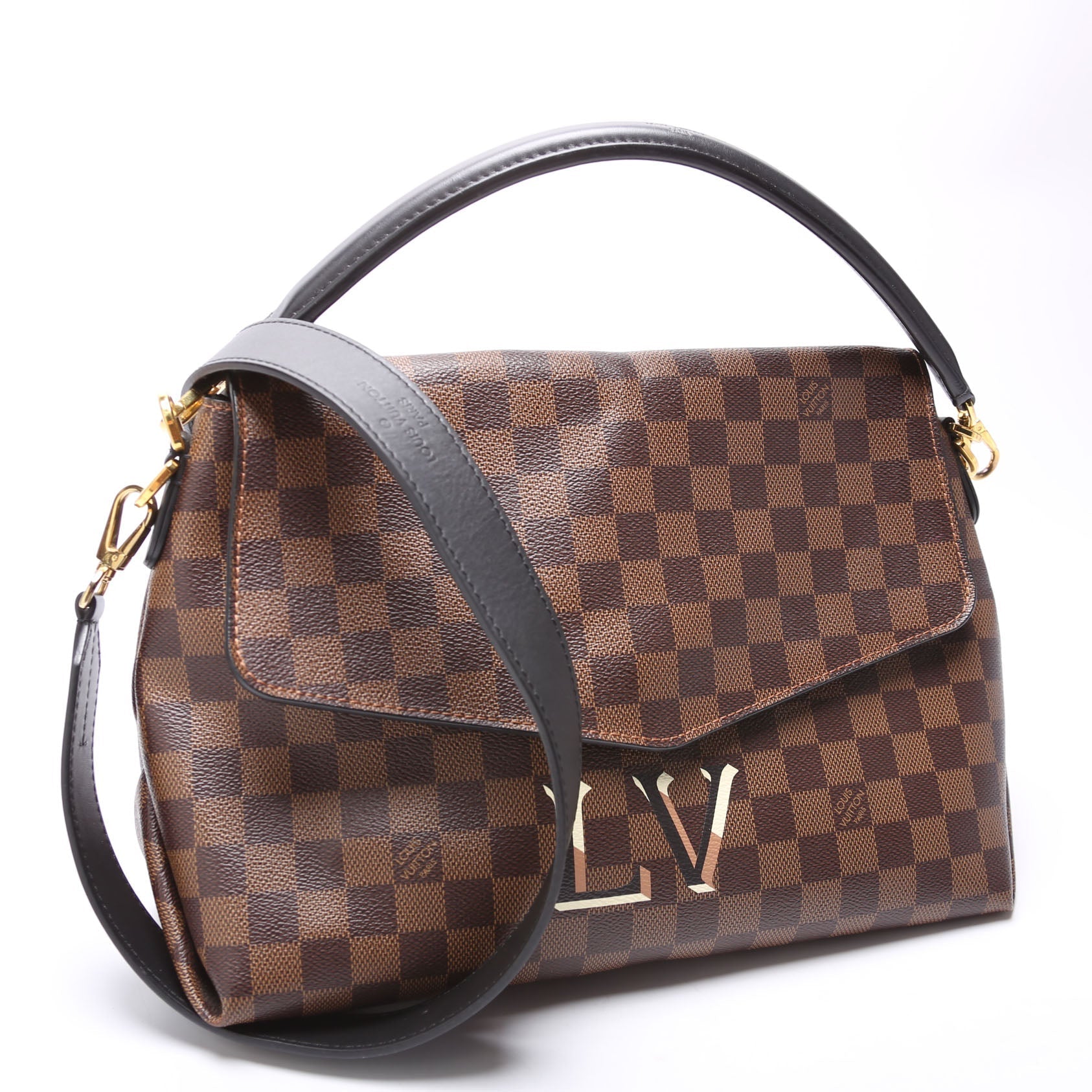 Louis Vuitton Beaubourg MM Ebene Damier Handbag