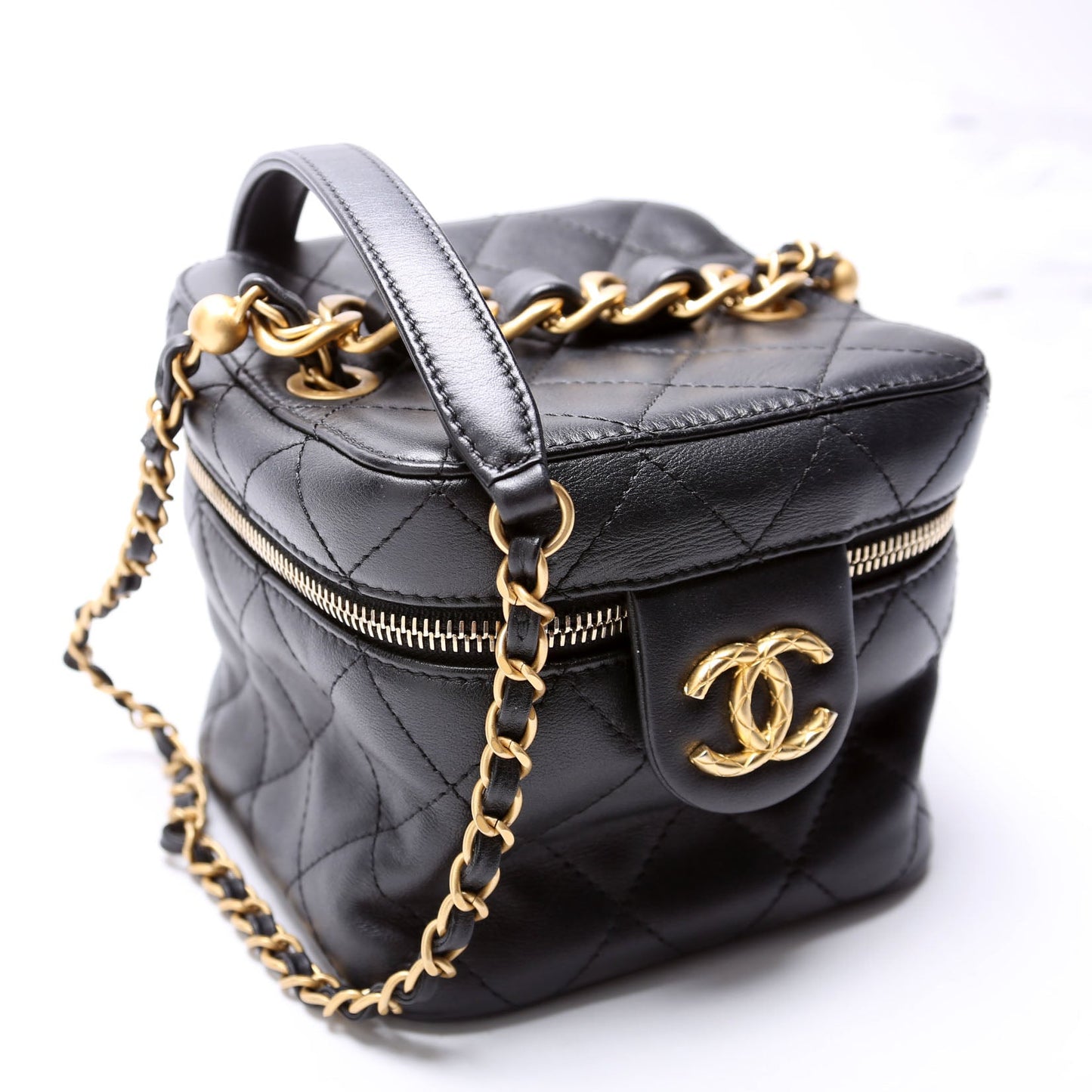 Chanel CC Vanity RFID Black Small Handbag