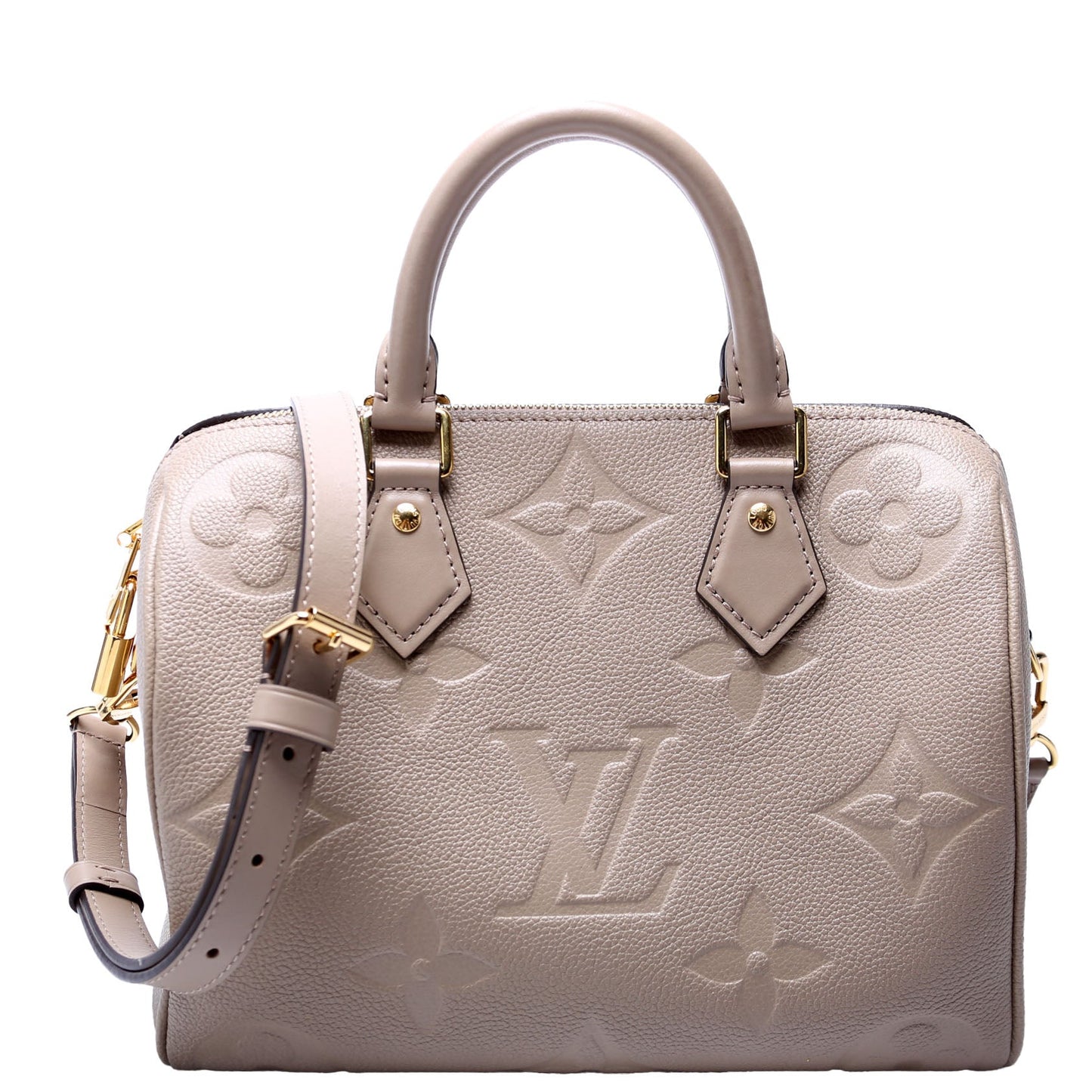 Louis Vuitton Speedy 25 Bandouliere Tan Empreinte Handbag