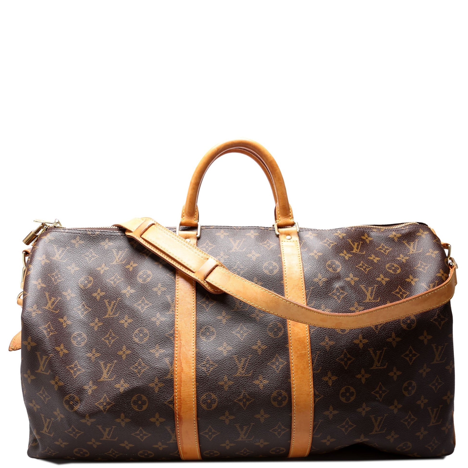Louis Vuitton Keepall 55 Bandouliere Monogram Travel Bag Bandouliere 10