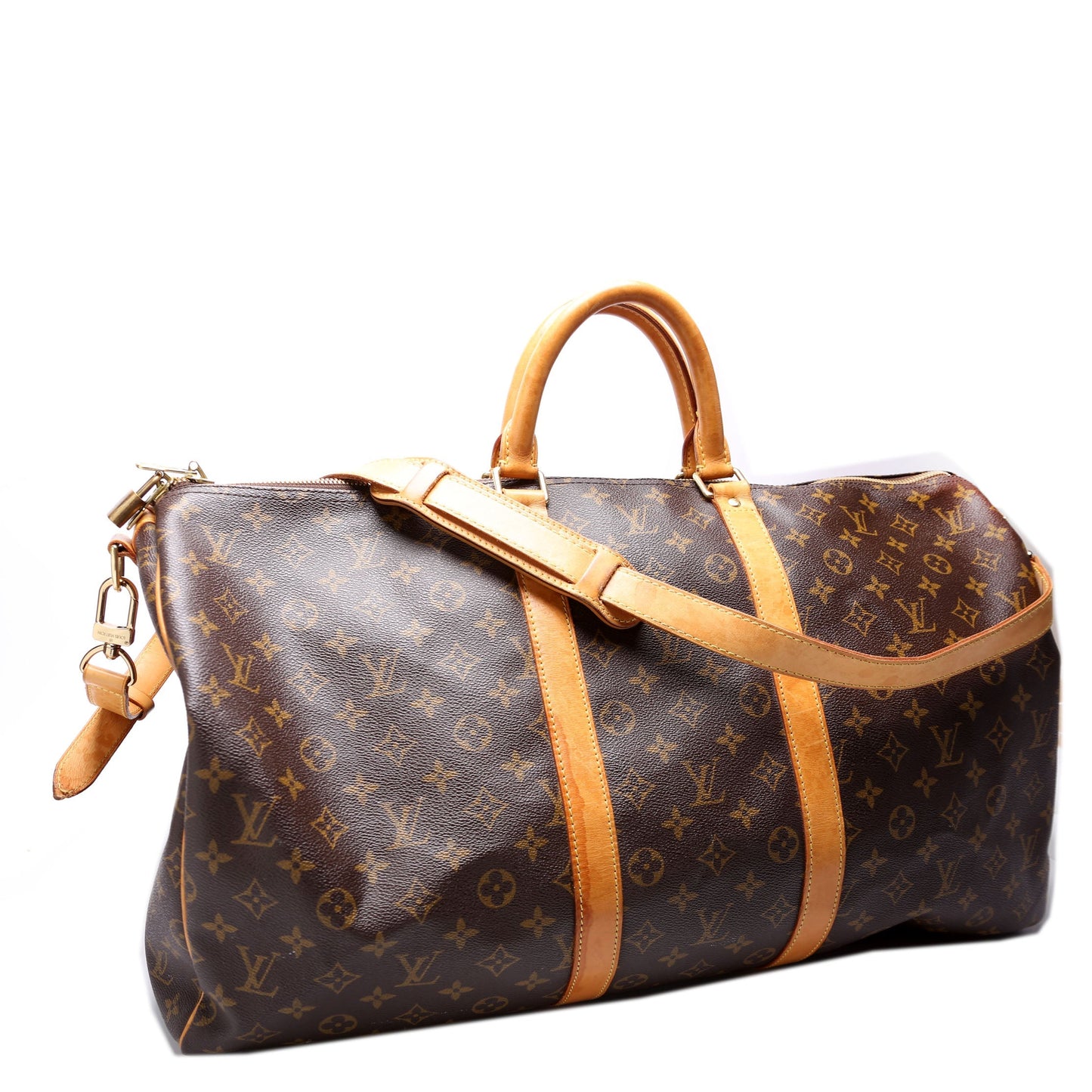 Louis Vuitton Keepall 55 Bandouliere Monogram Travel Bag Bandouliere 10