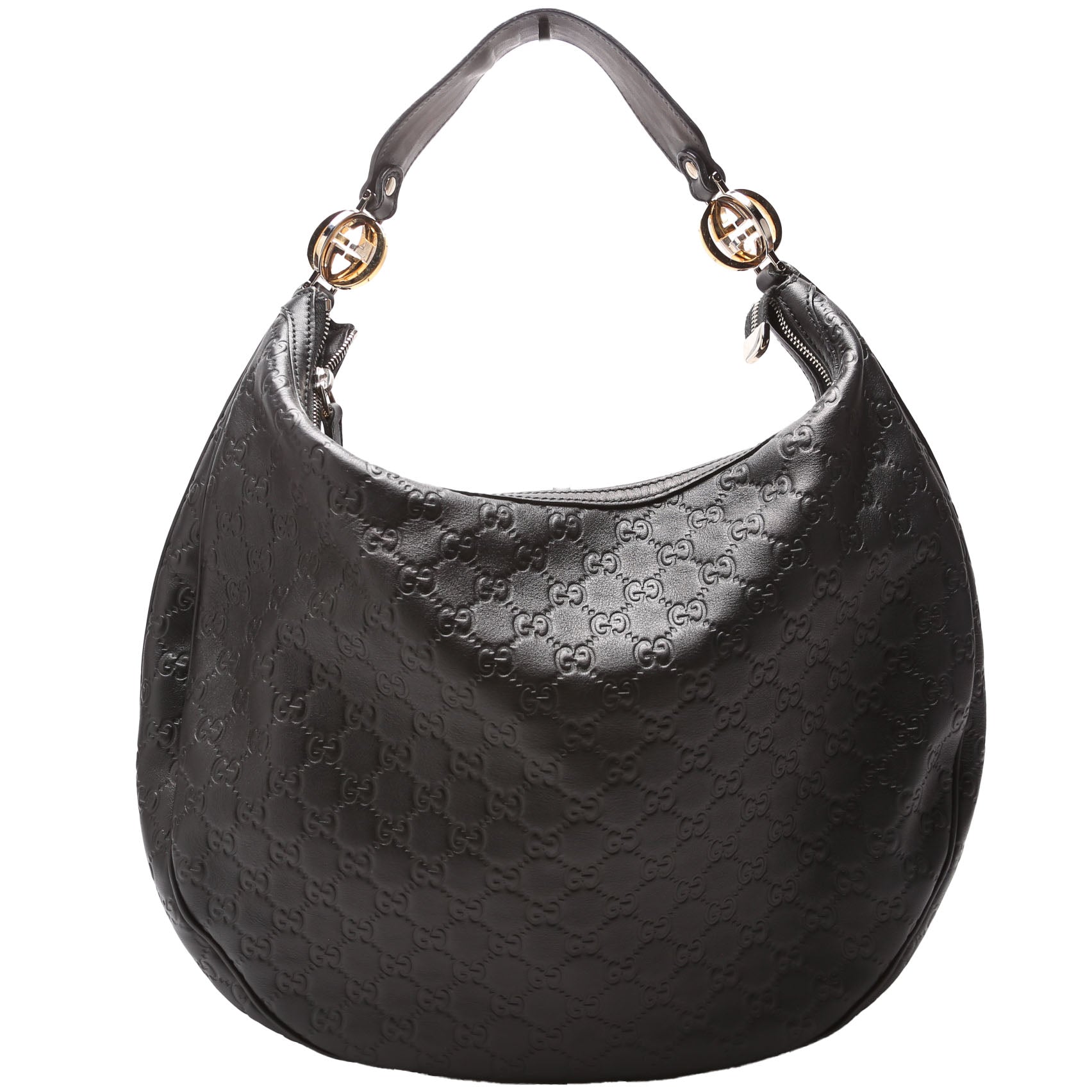 Gucci GG Twins Black Large Shoulder Bag