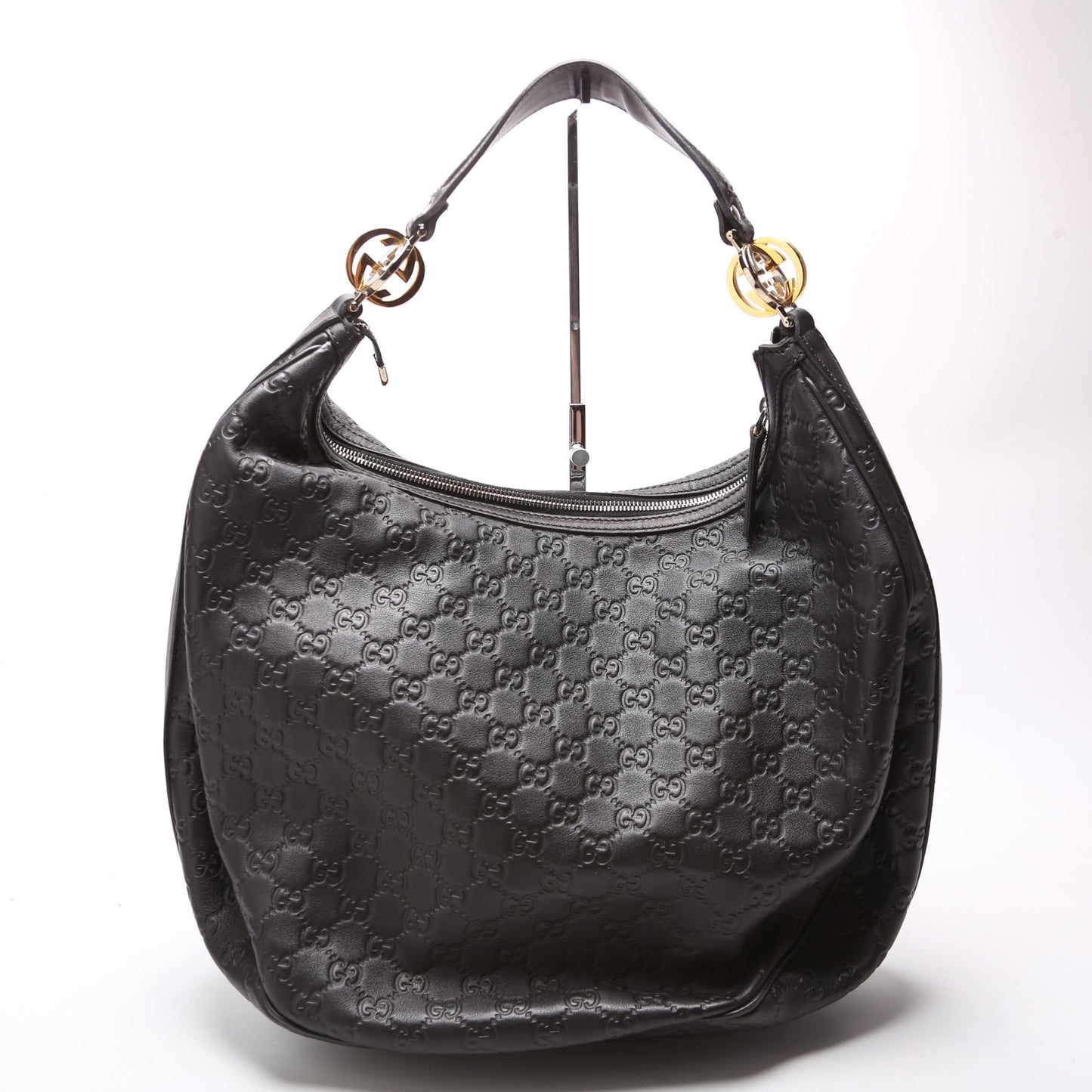 Gucci GG Twins Black Large Shoulder Bag