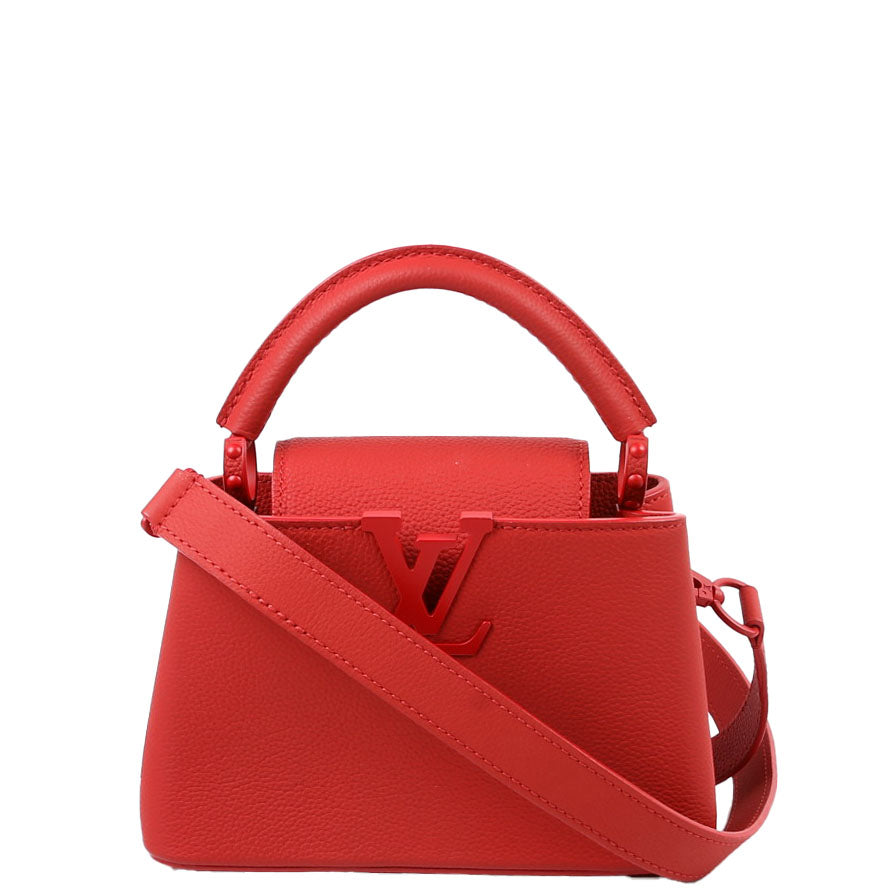 Louis Vuitton Capucines Monochrome Taurillon Red Hat