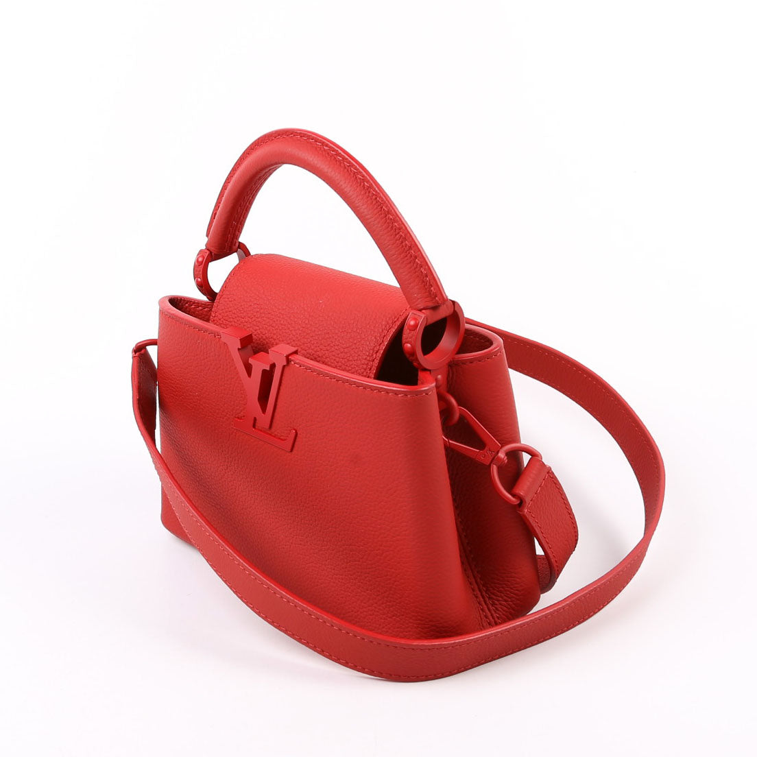 Louis Vuitton Capucines Monochrome Taurillon Red Hat