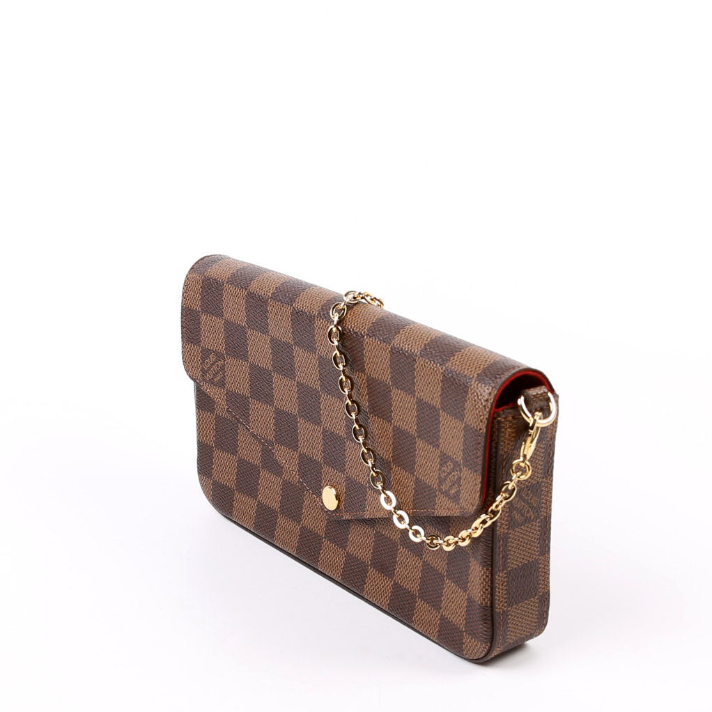 Louis Vuitton Pochette Felicie Ebene Clutch Bag Ebene 3