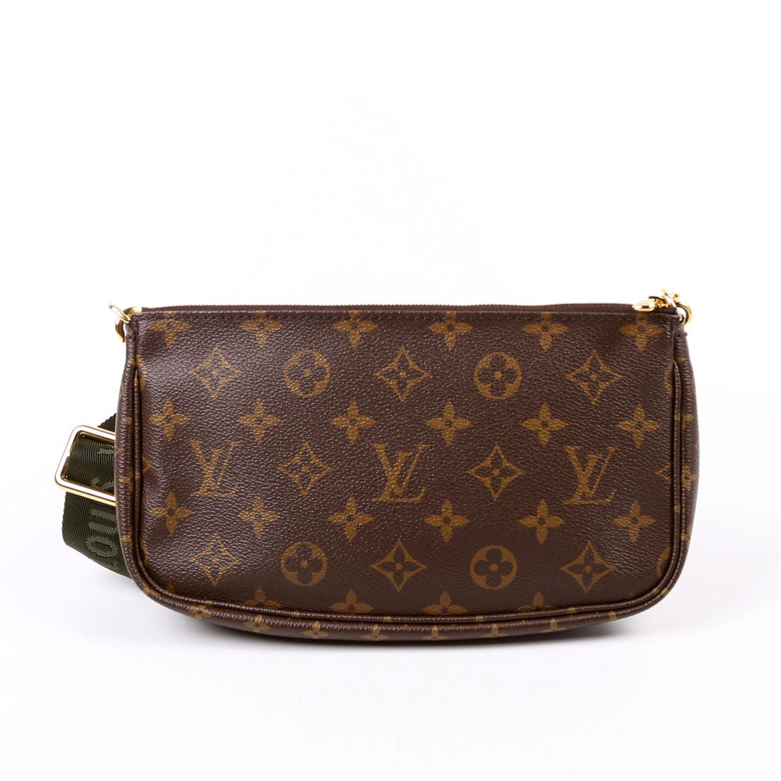 Louis Vuitton Multi Pochette Monogram Green Clutch Bag Green 8
