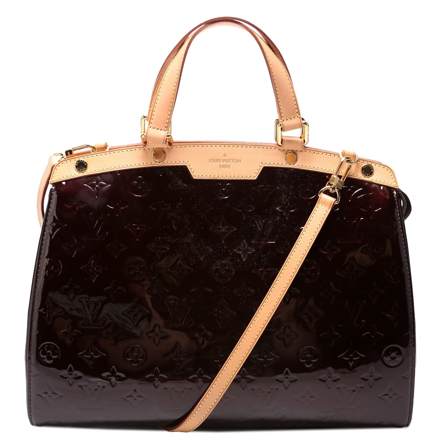 Louis Vuitton Brea GM Burgundy Vernis Handbag