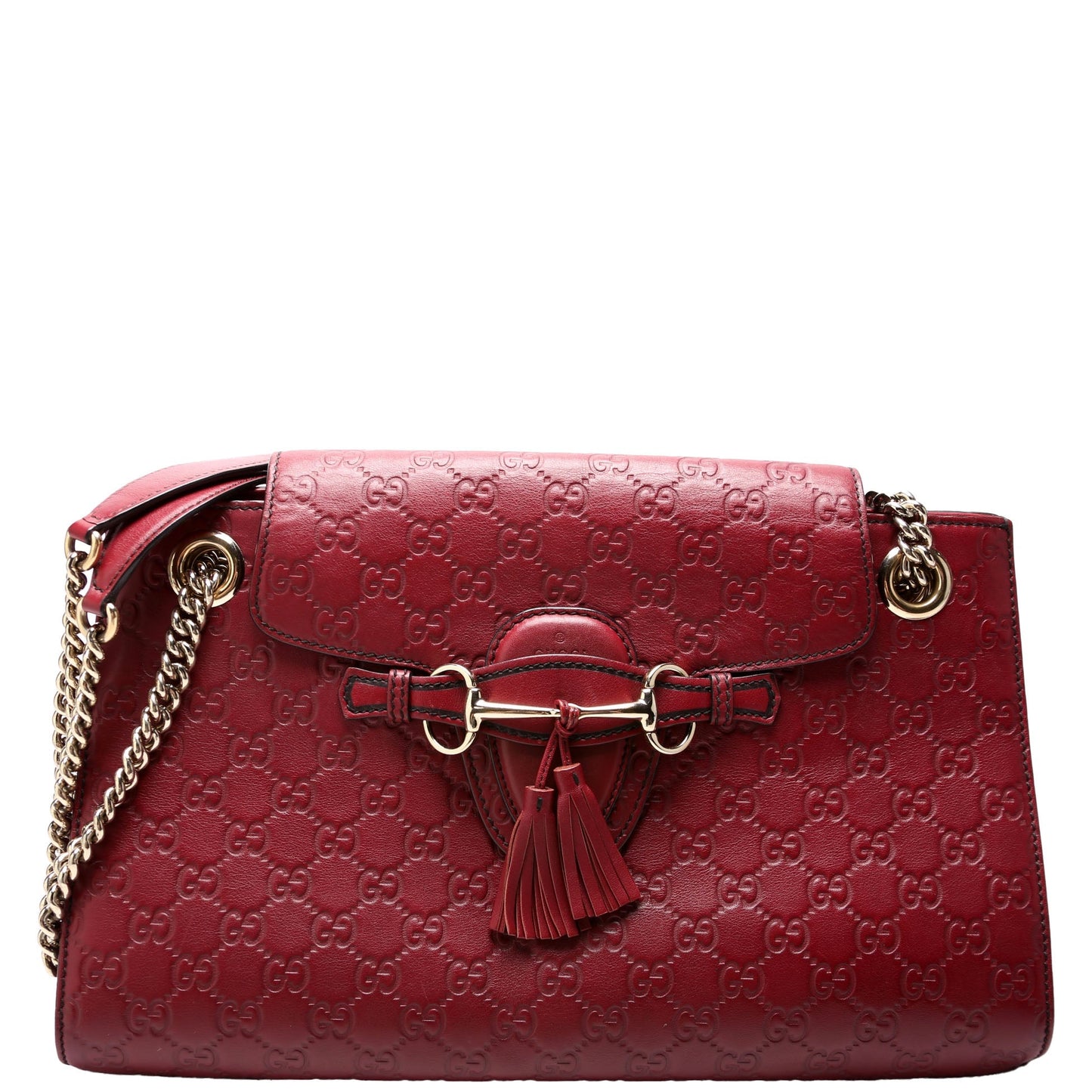 Gucci GG Emilie Canvas Chain Shoulder Bag Shoulder Bag