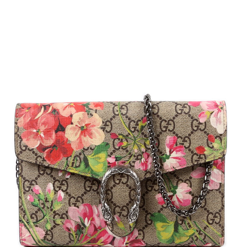 Gucci Blooms Chain Wallet Case Chain Wallet