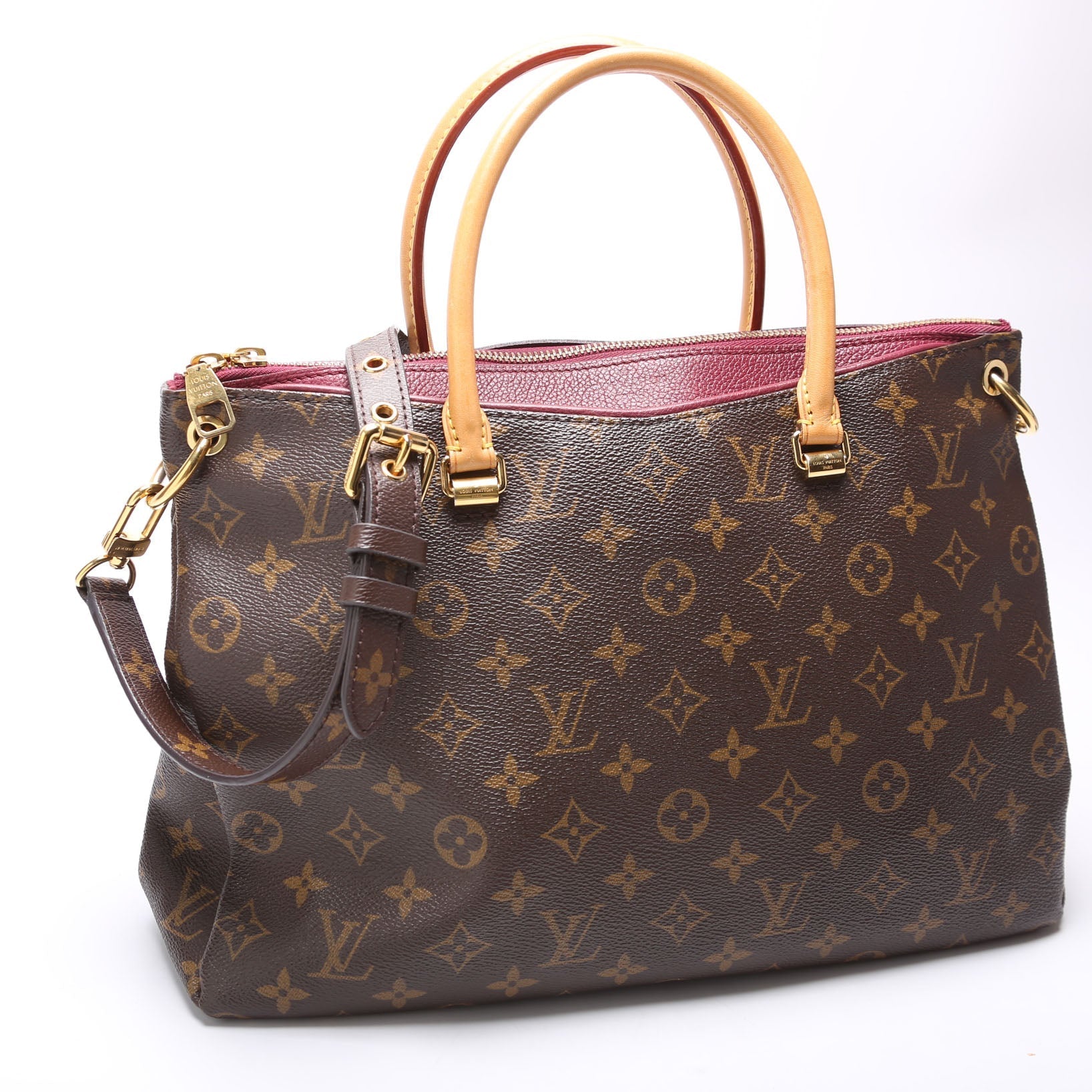 Louis Vuitton Pallas Side Monogram Canvas Tote Bag Side 7