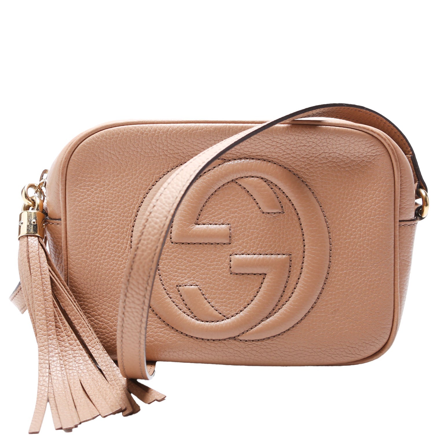 Gucci Soho Disco Tan Crossbody Bag Tan 3