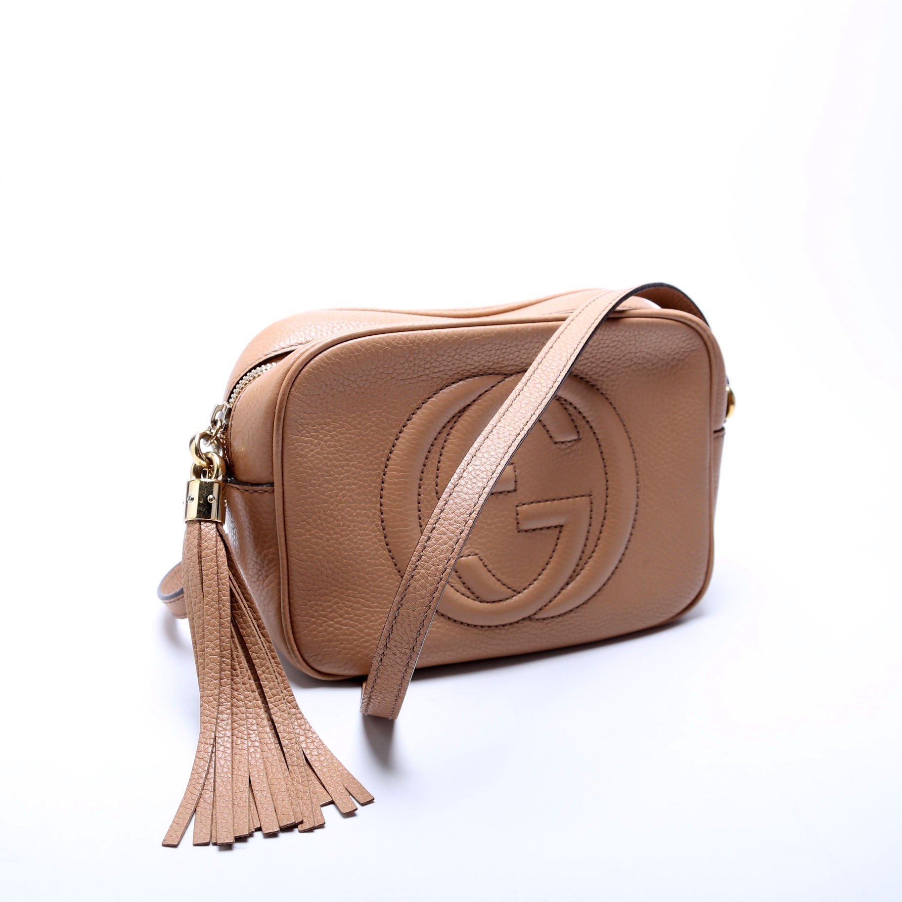 Gucci Soho Disco Tan Crossbody Bag Tan 3