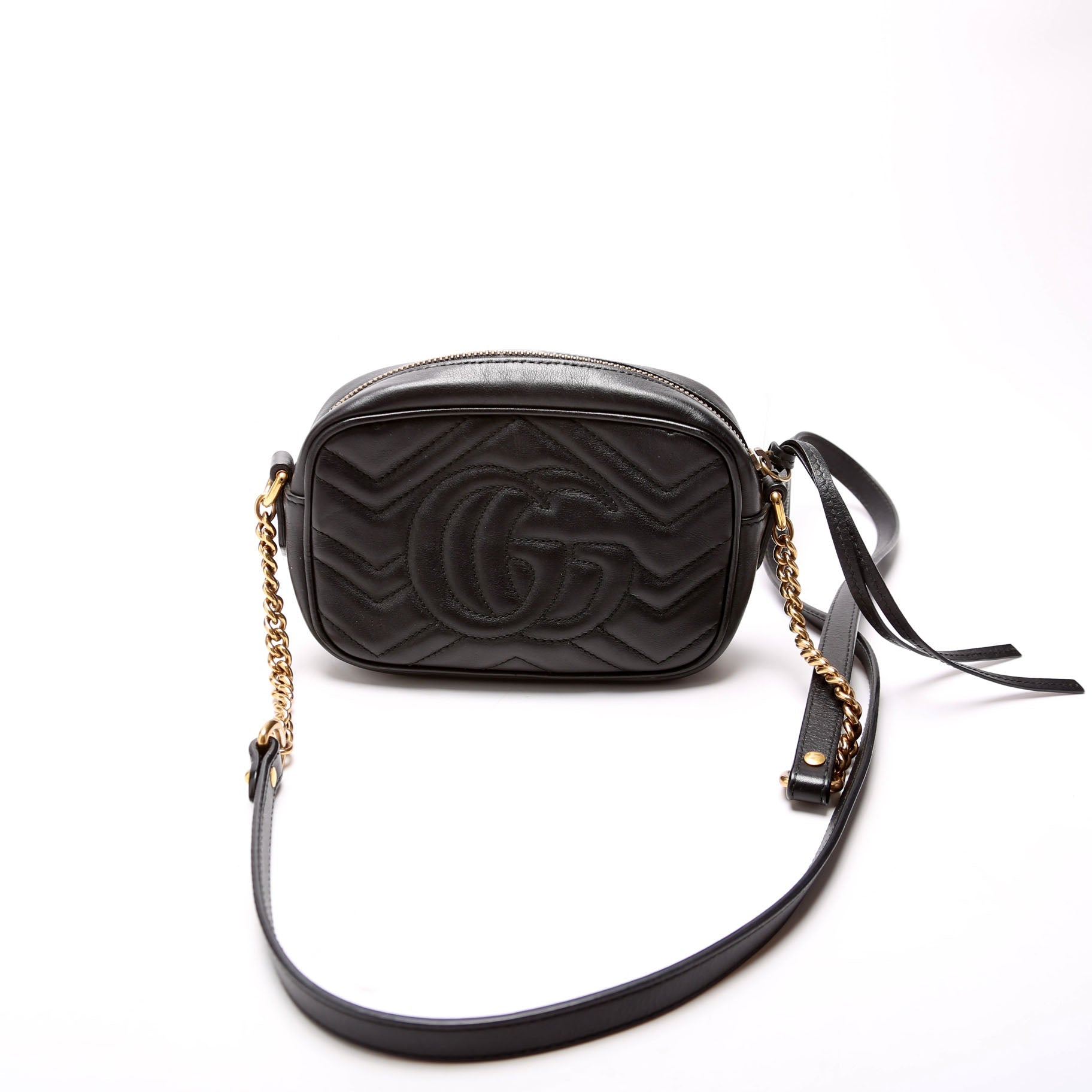 Gucci Marmont Camera Black Mini Travel Bag Black 2
