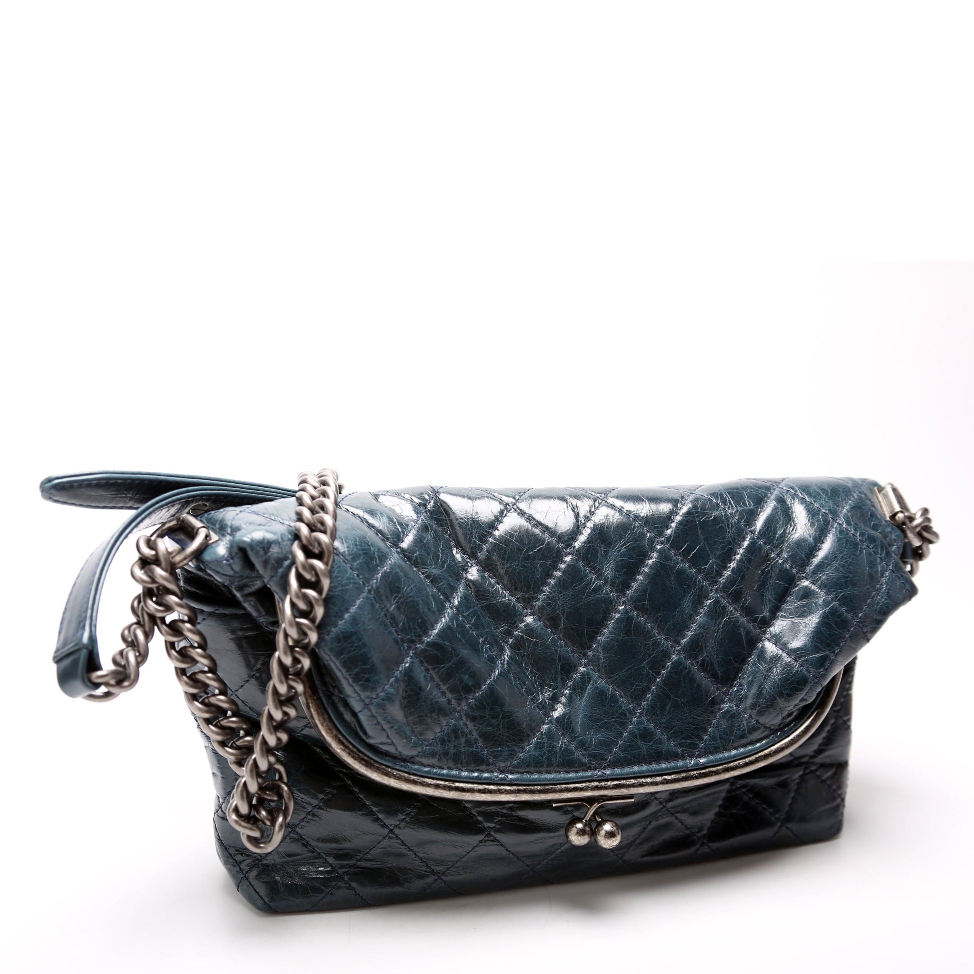 Chanel ON HOLD Tabatiere Kisslock Fold Over Handbag