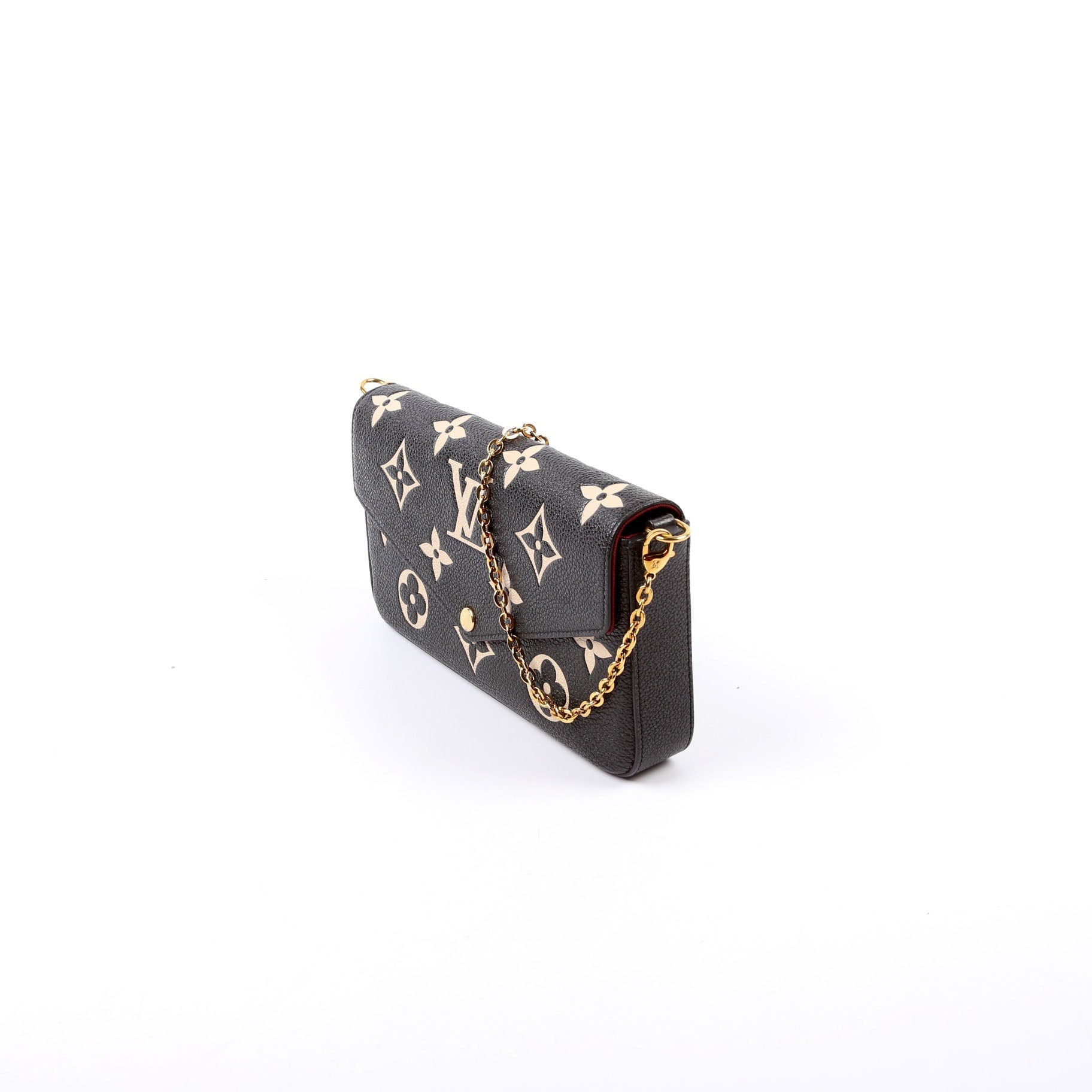 Louis Vuitton Pochette Felicie Bicolor Empreinte Clutch Bag Empreinte 6