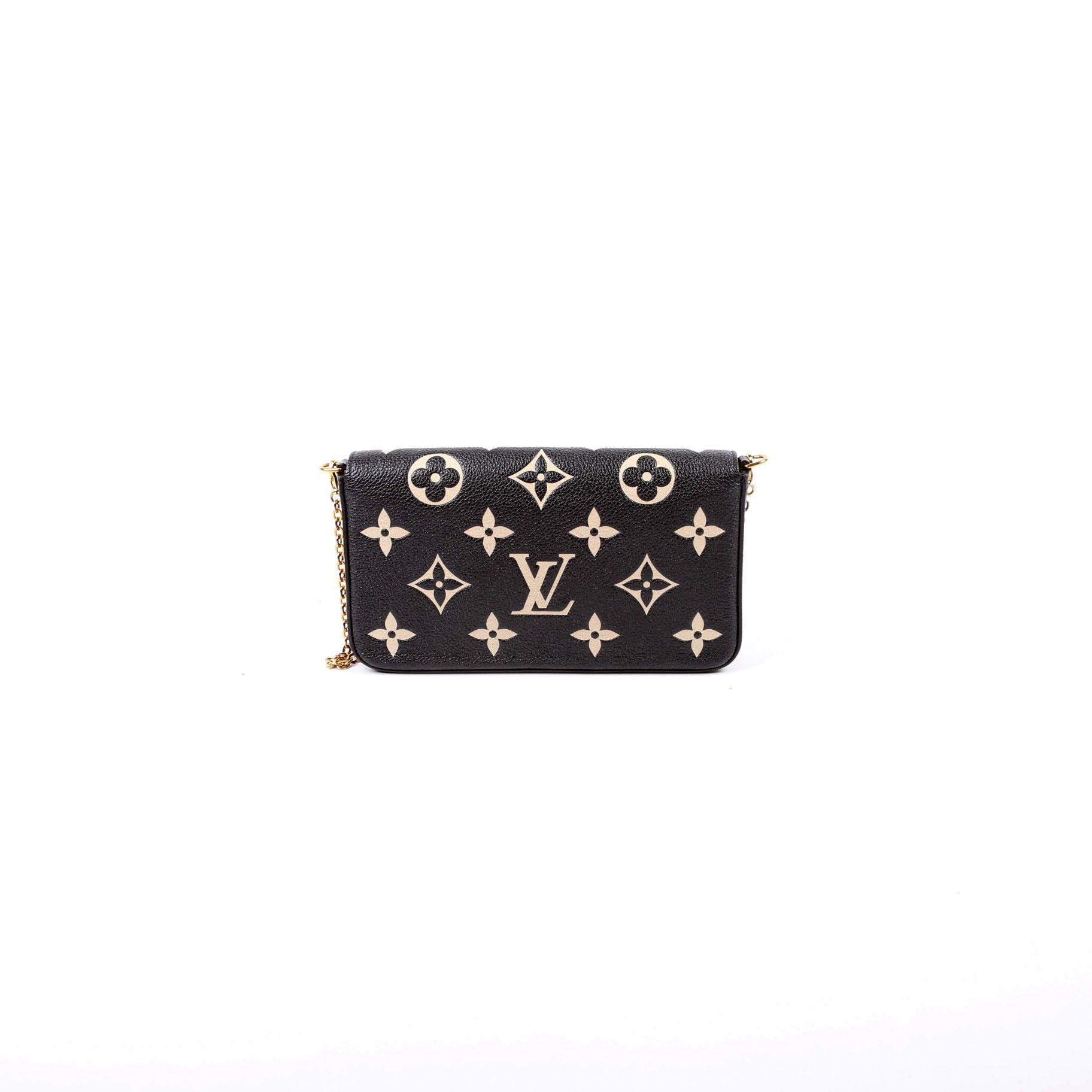 Louis Vuitton Pochette Felicie Bicolor Empreinte Clutch Bag Empreinte 6