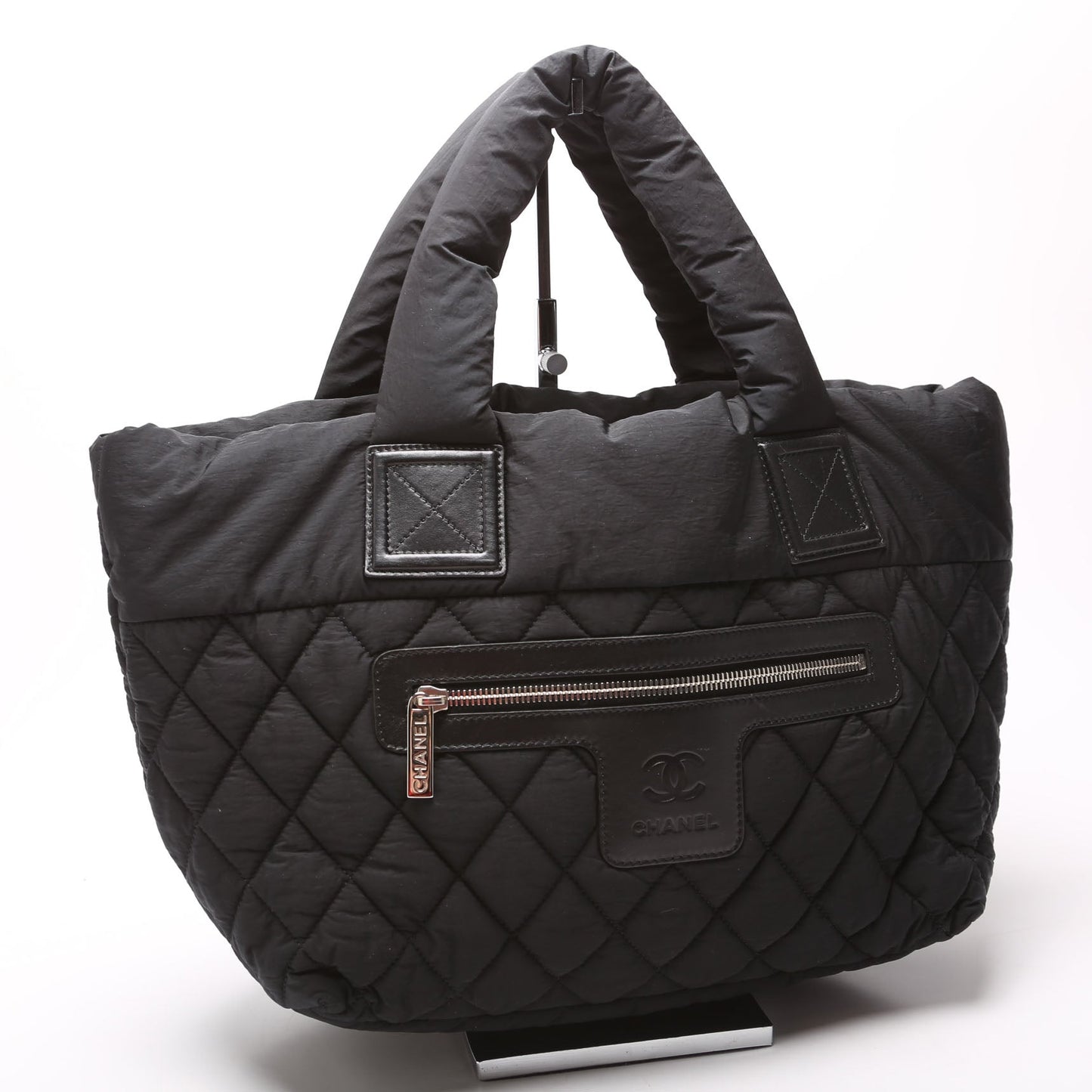 Chanel Coco Cocoon Nylon Black Small Handbag