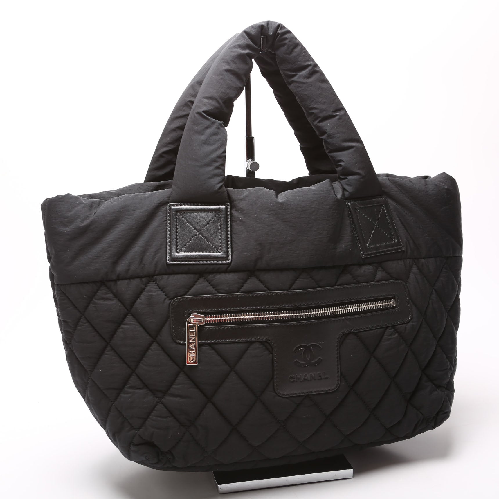 Chanel Coco Cocoon Nylon Black Small Handbag