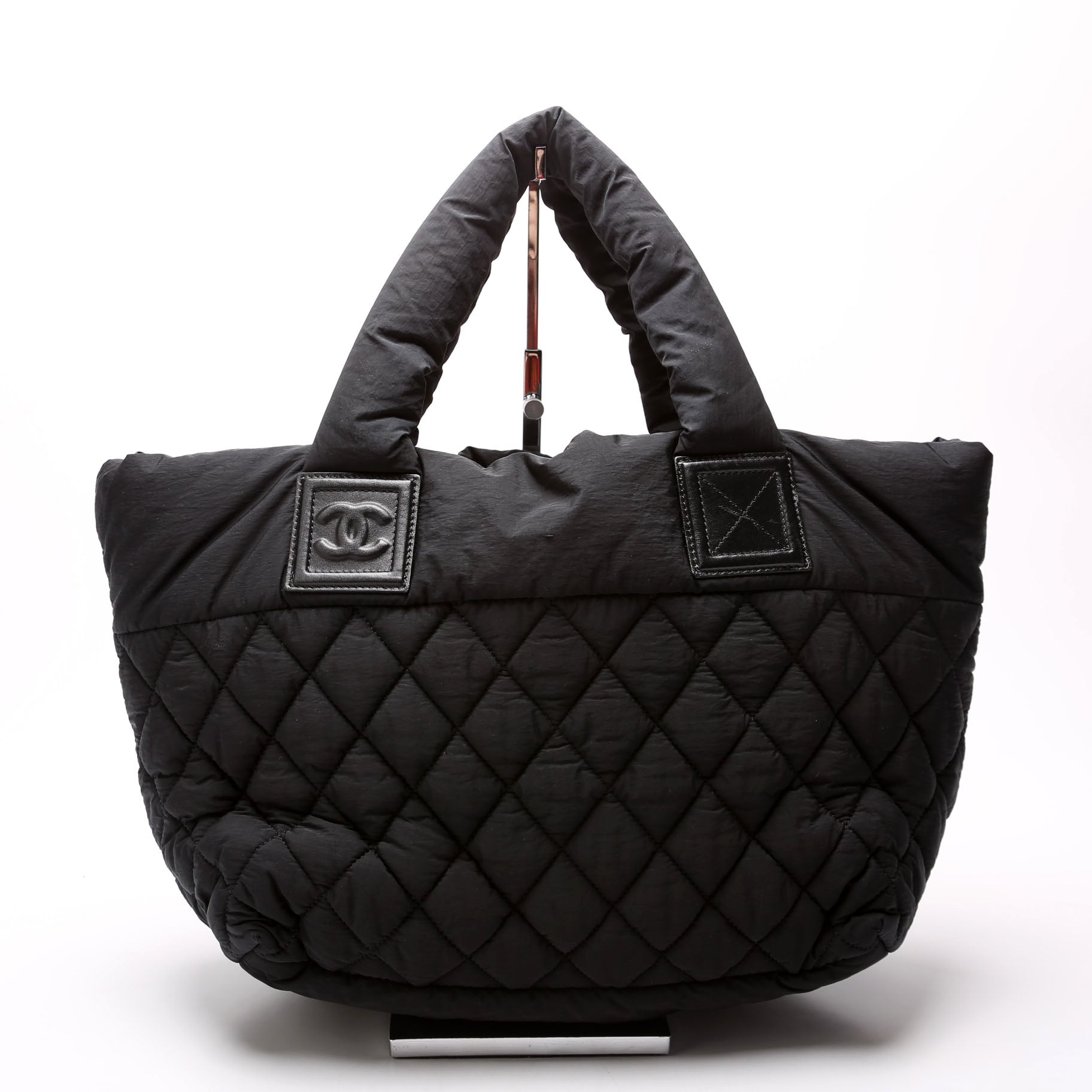 Chanel Coco Cocoon Nylon Black Small Handbag