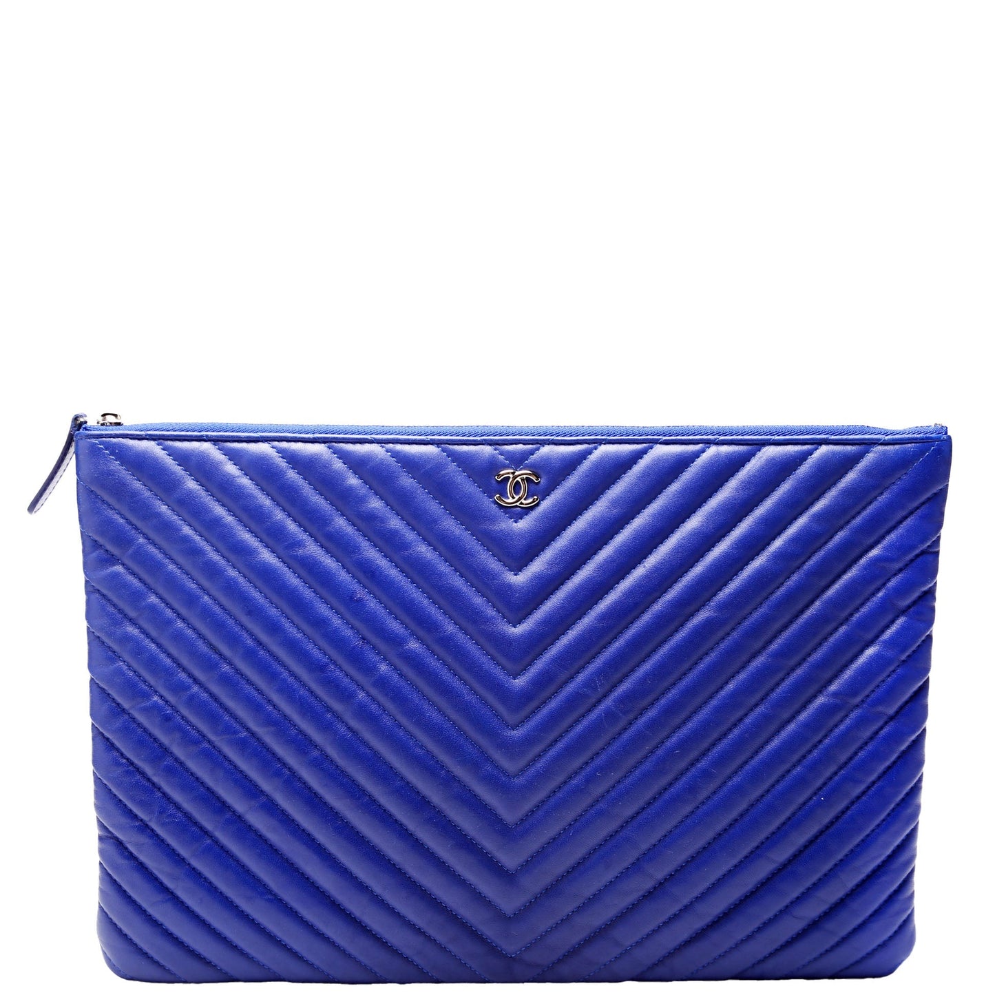 Chanel O Case Large Blue