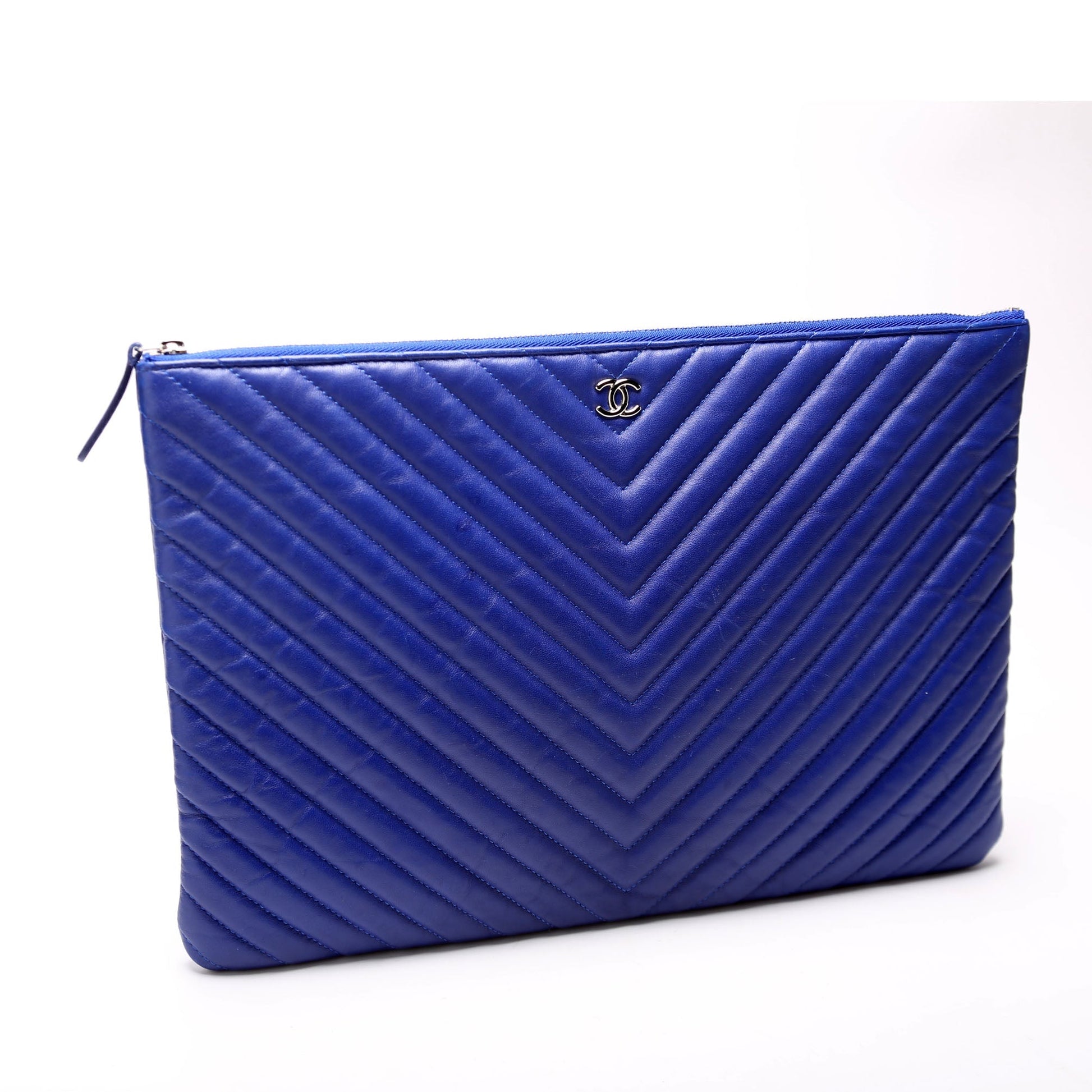 Chanel O Case Large Blue