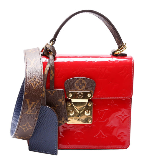 Louis Vuitton Spring Street Navy Red Vernis Jewelry