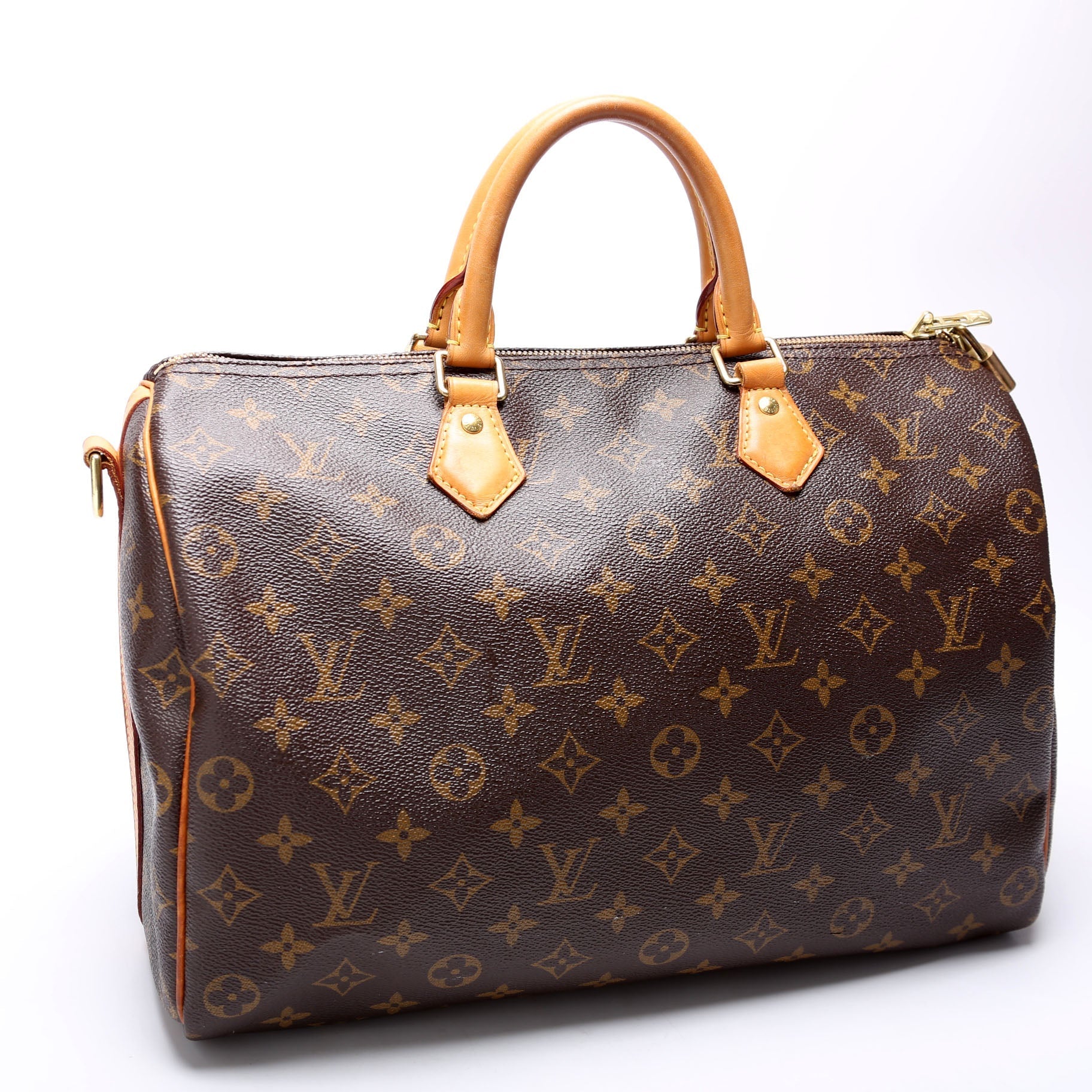 Louis Vuitton Speedy 35 Bandouliere Monogram Handbag Monogram 39