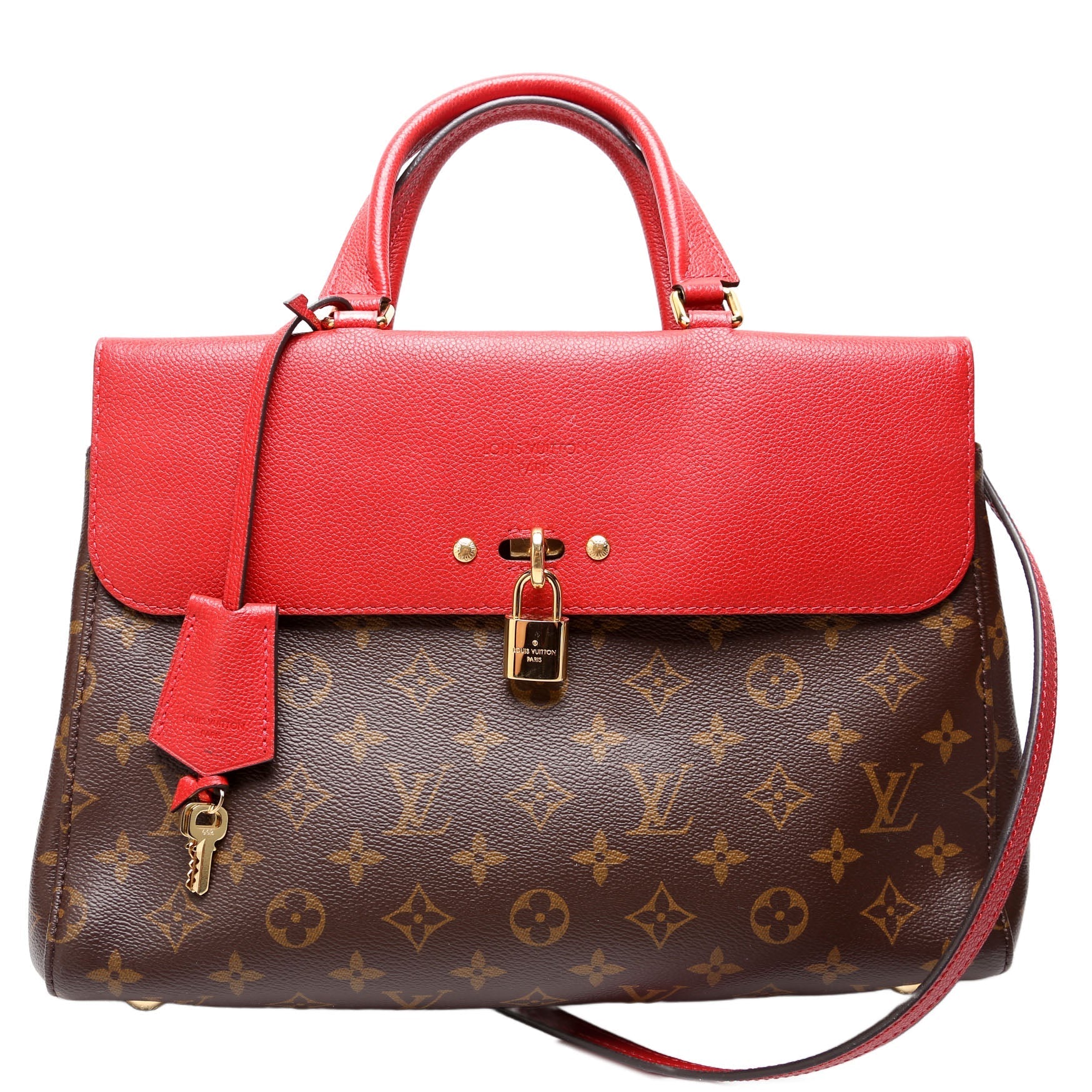 Louis Vuitton Venus Satchel Monogram Red Satchel Bag