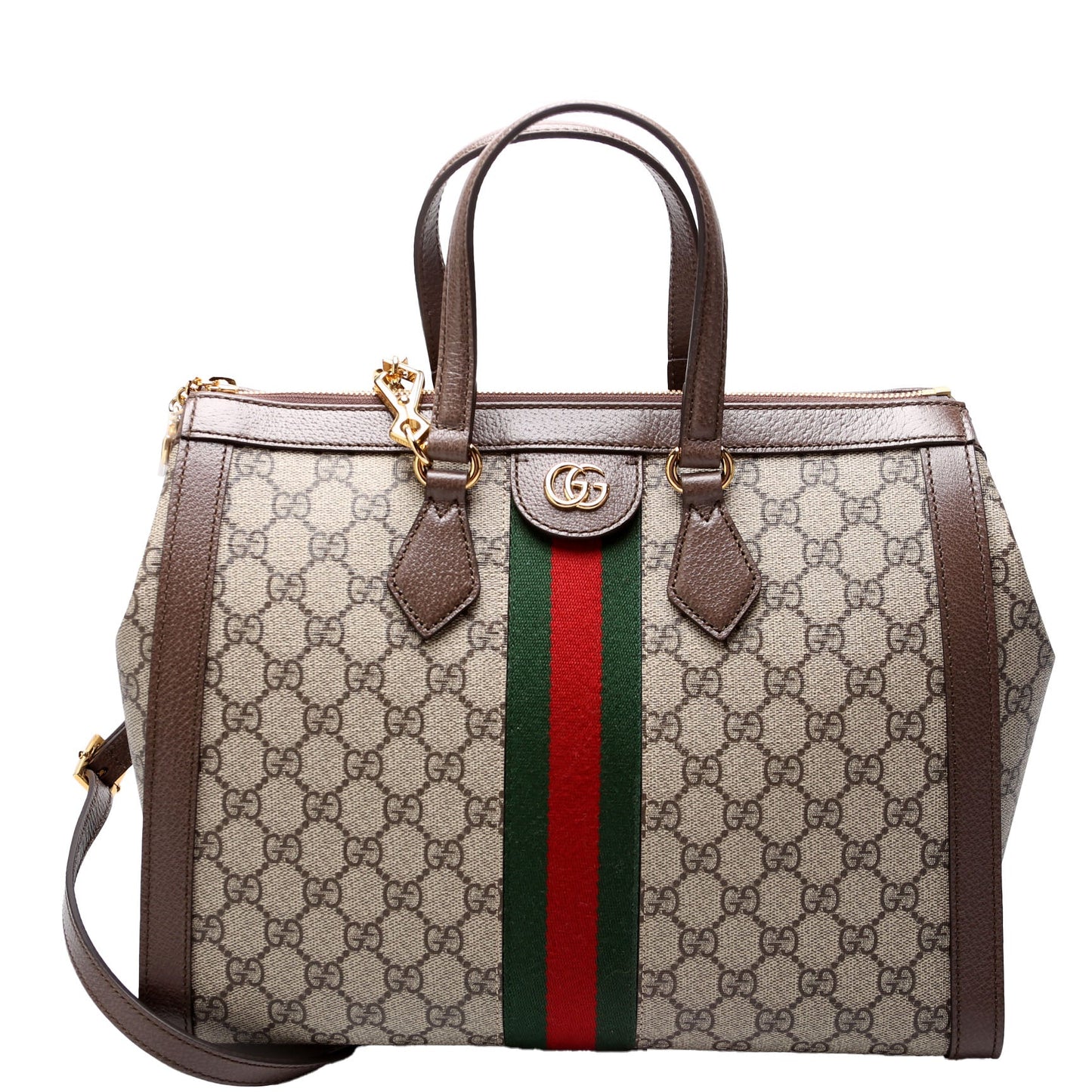 Gucci Ophidia GG Brown Medium Tote Bag