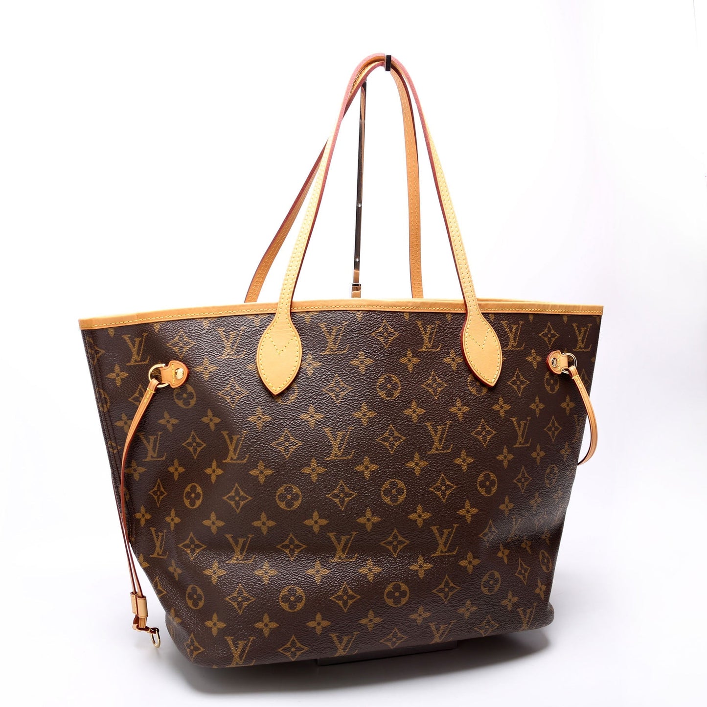 Louis Vuitton Neverfull MM Monogram Beige Tote Bag Beige 1