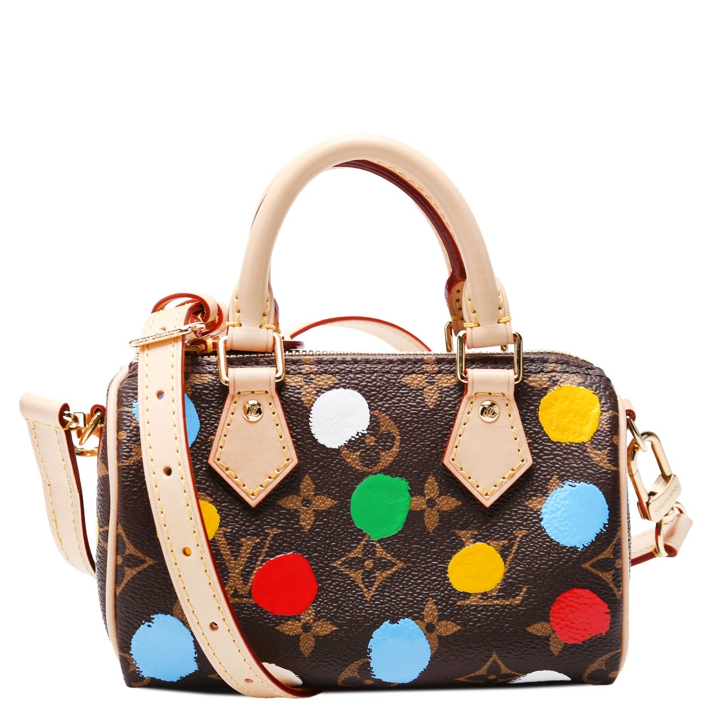 Louis Vuitton X YK Speedy Dots Monogram Nano Handbag