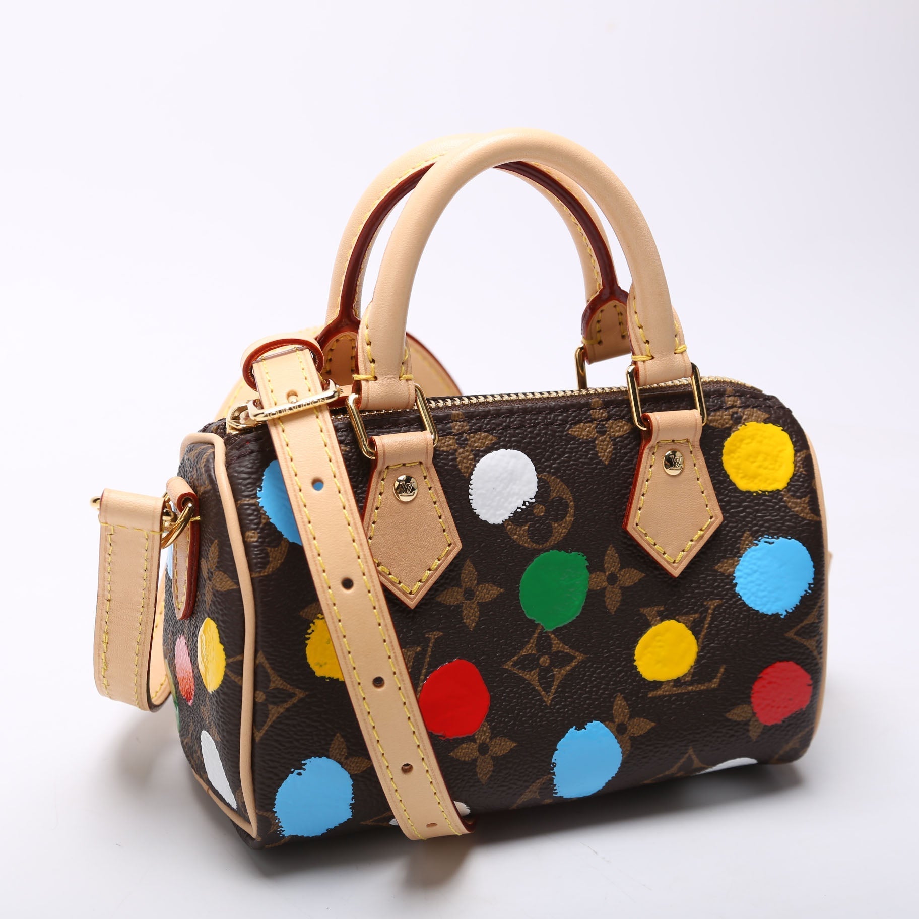 Louis Vuitton X YK Speedy Dots Monogram Nano Handbag