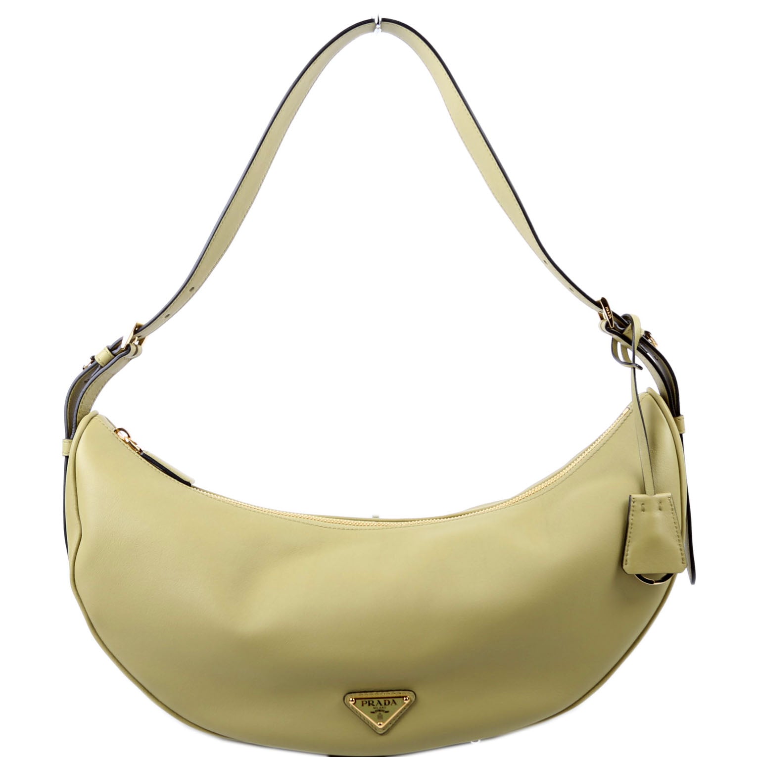 Prada Demi Lune Calfskin Shoulder Bag Large