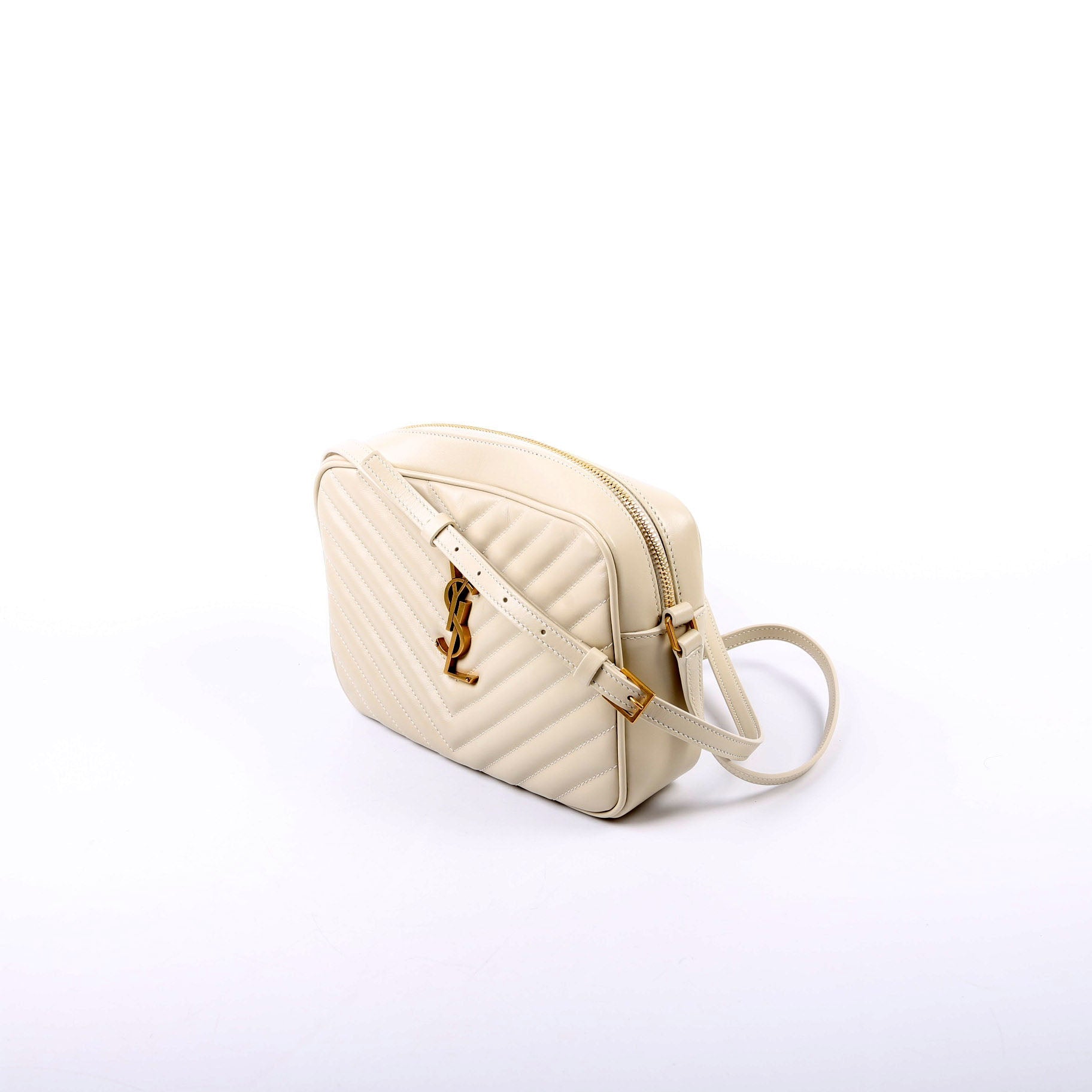 YSL Saint Laurent Saint Laurent Lou Camera Bag Cream Travel Bag