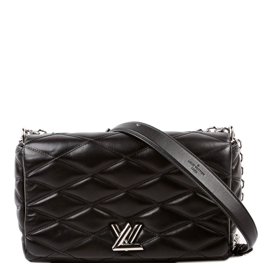Louis Vuitton Go-14 MM Malletage Lambskin Black Handbag