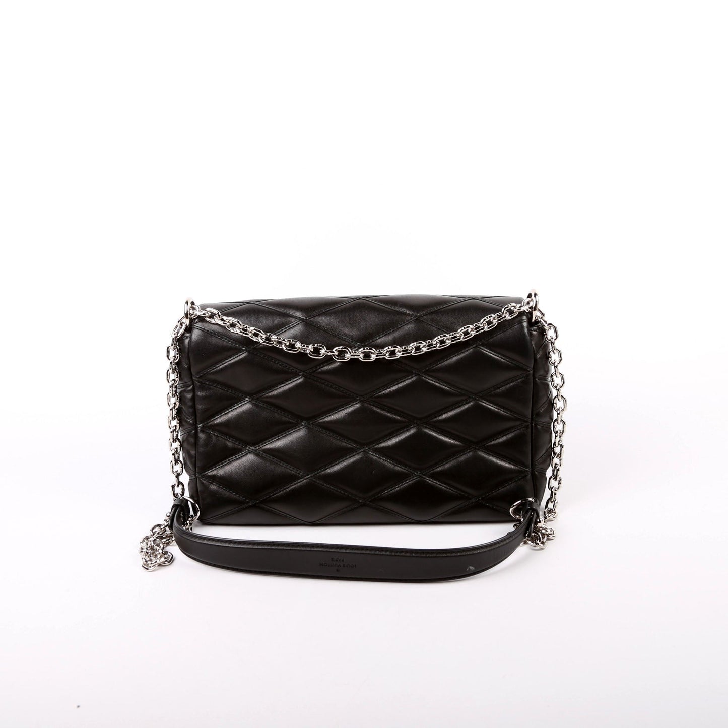 Louis Vuitton Go-14 MM Malletage Lambskin Black Handbag