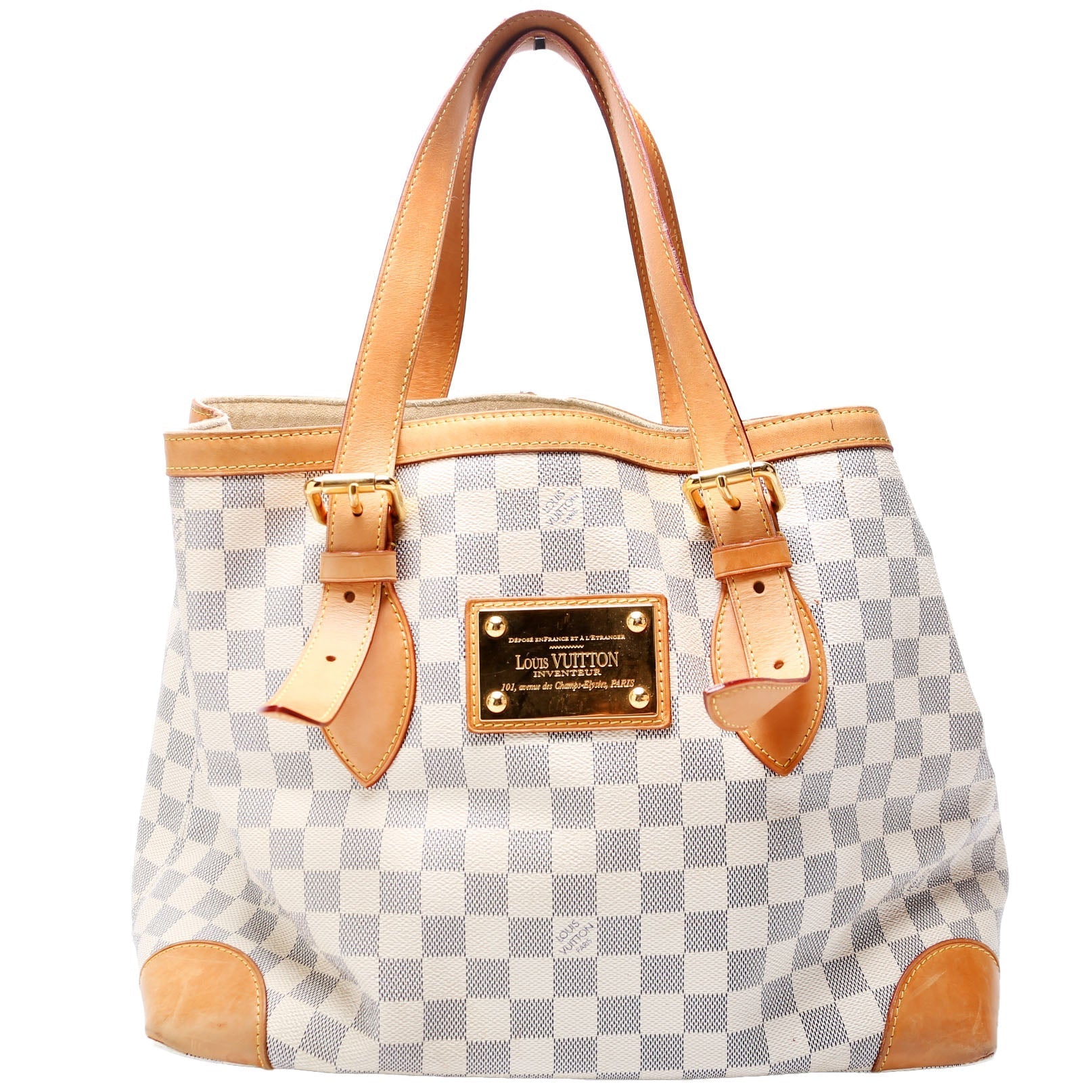 Louis Vuitton Hampstead MM Azur Damier Handbag Damier Azur