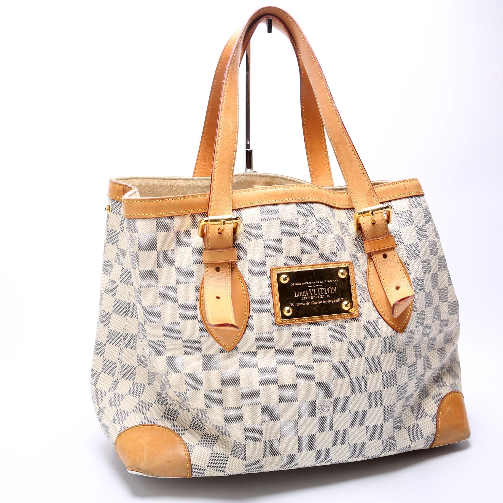 Louis Vuitton Hampstead MM Azur Damier Handbag Damier Azur