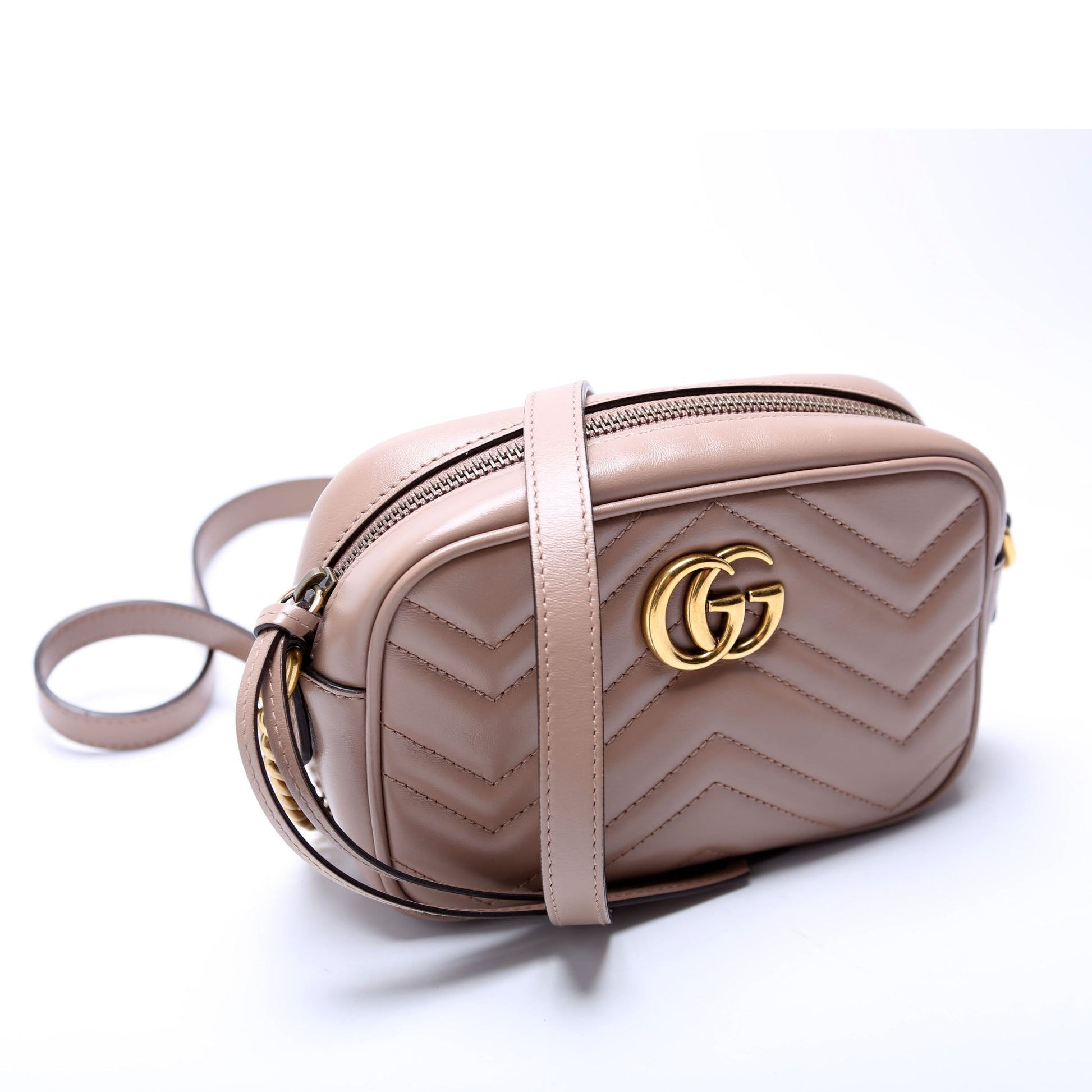 Gucci Marmont Camera Nude Mini Travel Bag Nude 1