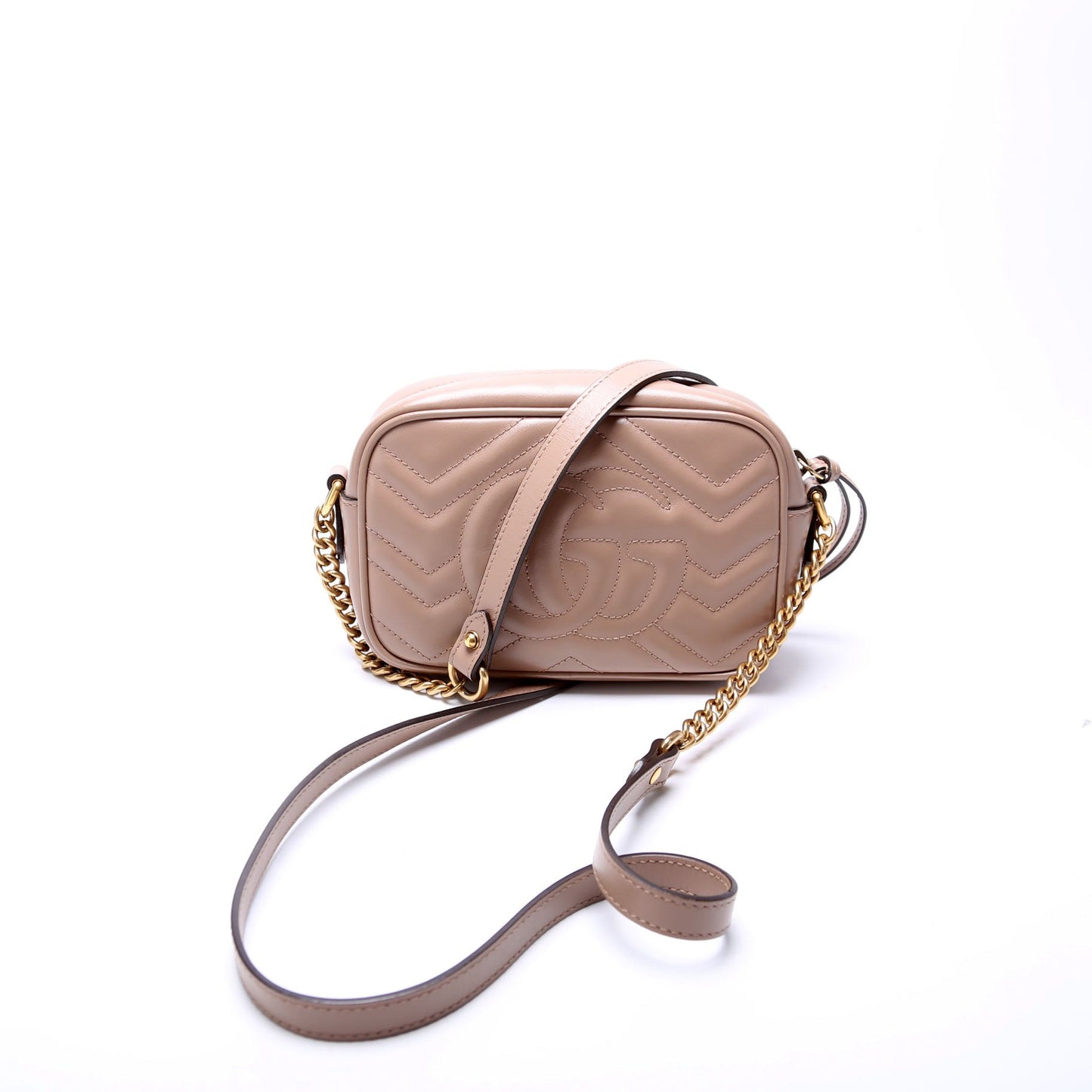 Gucci Marmont Camera Nude Mini Travel Bag Nude 1