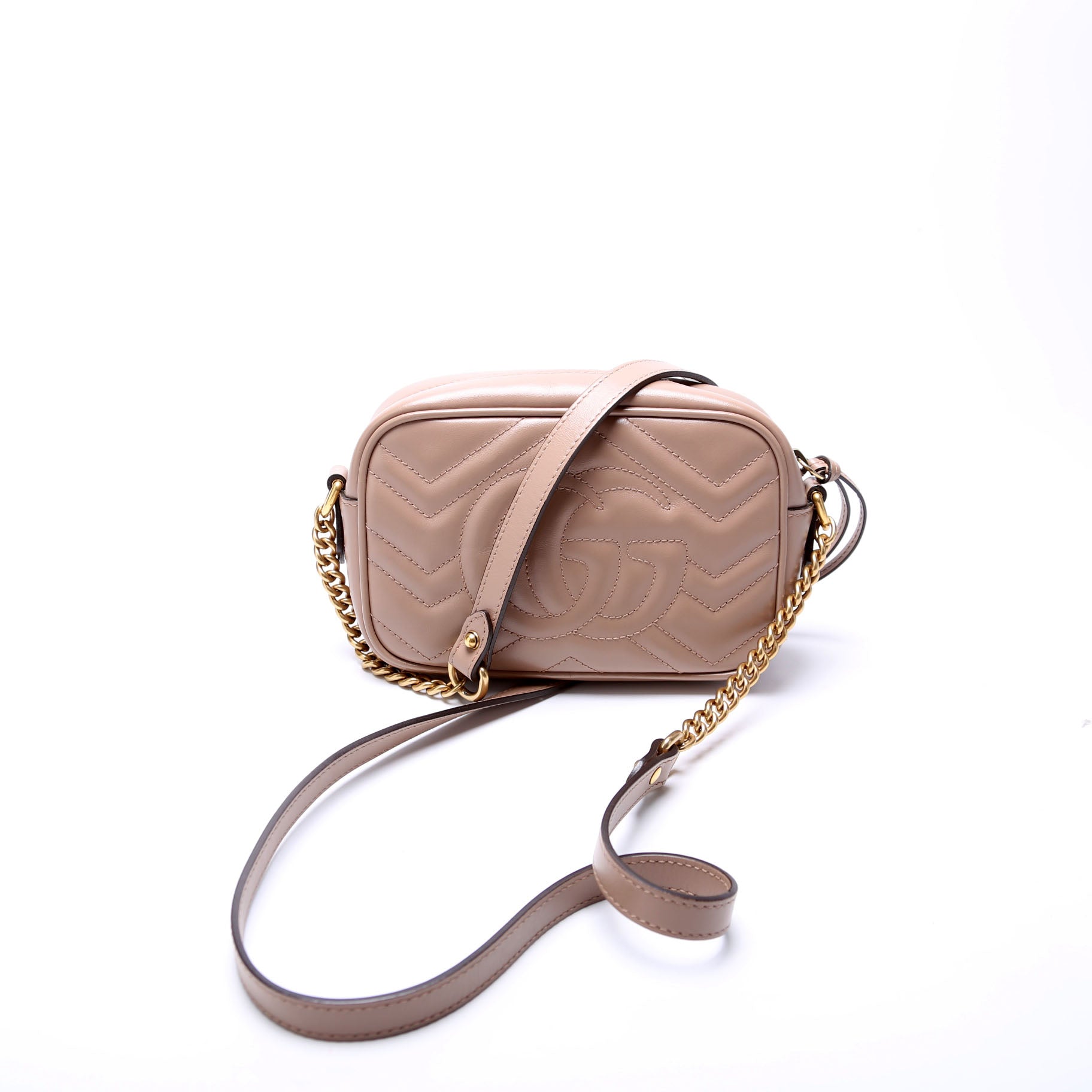 Gucci Marmont Camera Nude Mini Travel Bag Nude 1