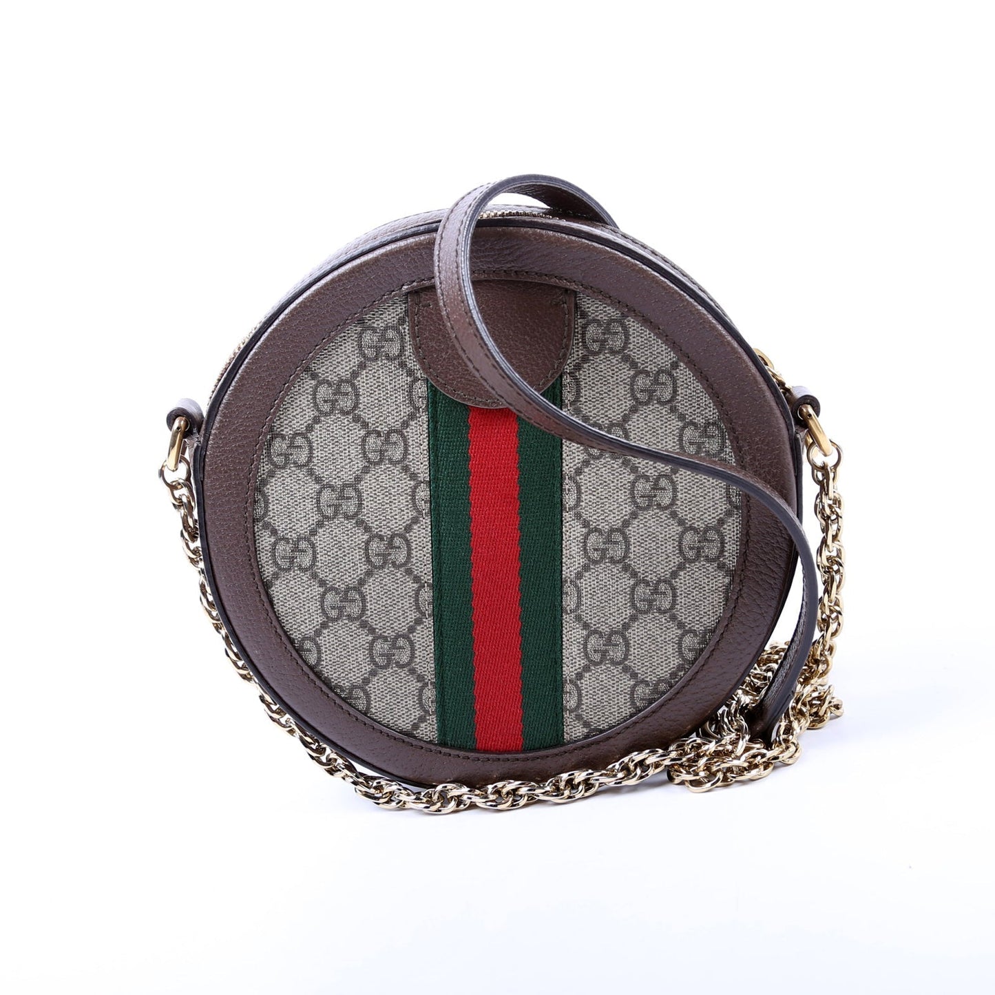 Gucci Ophidia GG Supreme Round Brown Small Crossbody Bag Brown 2
