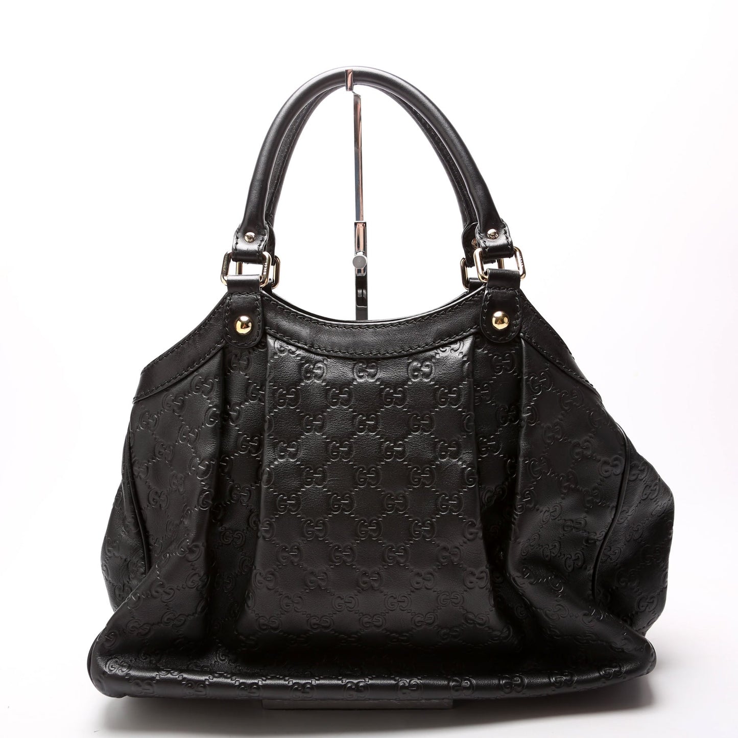 Gucci Sukey GG Leather Black Medium Travel Bag