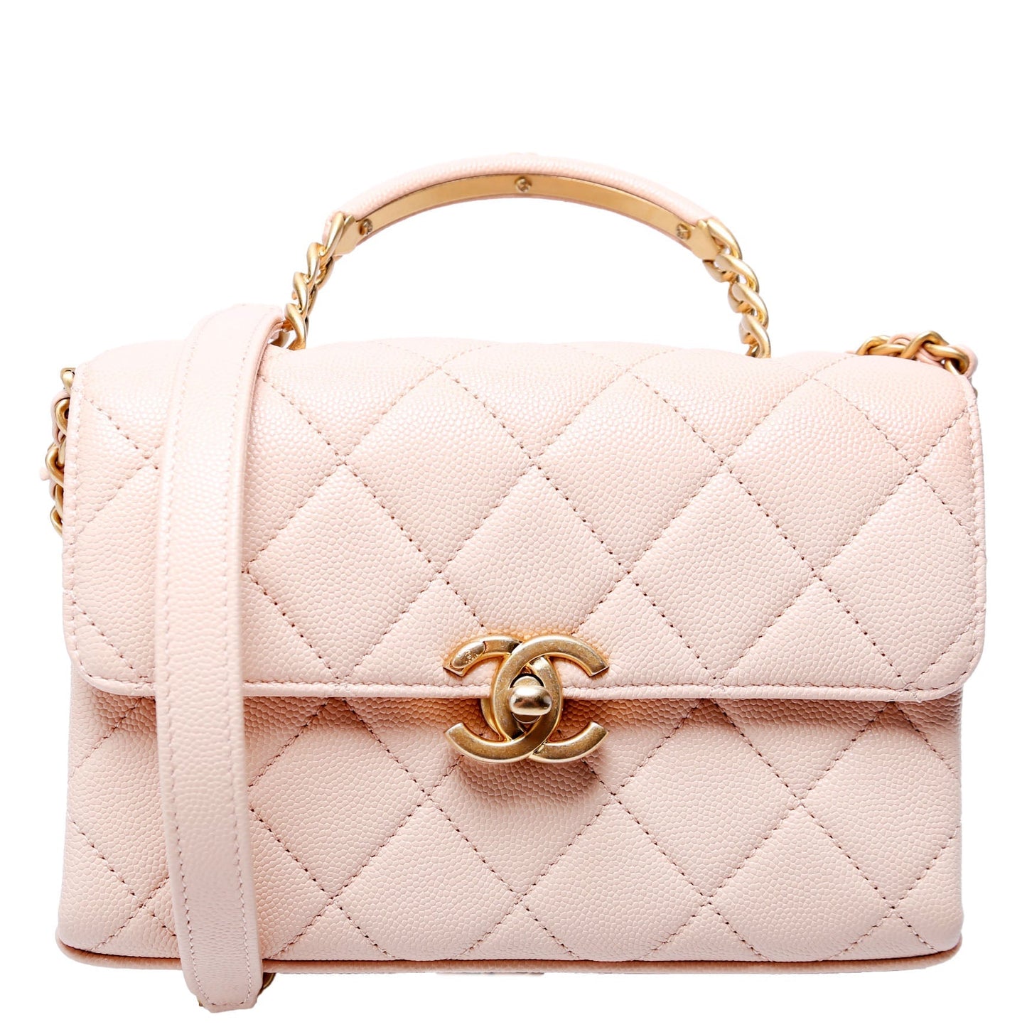 Chanel Carry Me Top Handle Caviar RFID Small Handbag