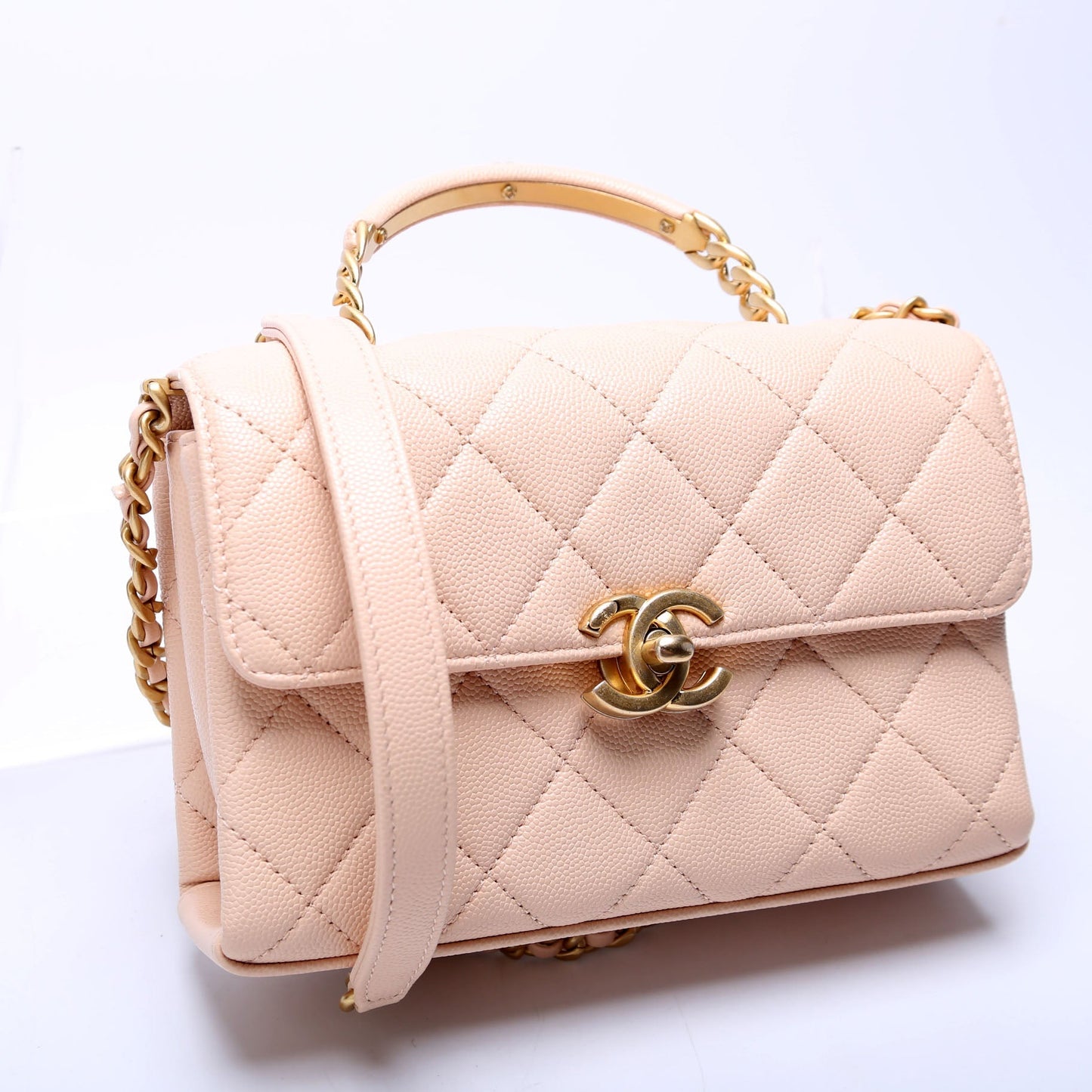 Chanel Carry Me Top Handle Caviar RFID Small Handbag