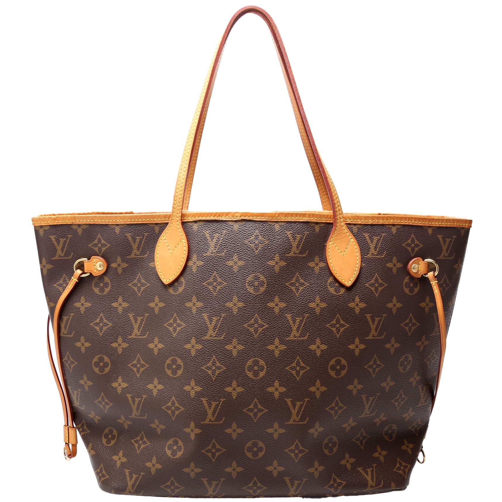 Louis Vuitton Neverfull MM Monogram Beige Tote Bag Beige 3