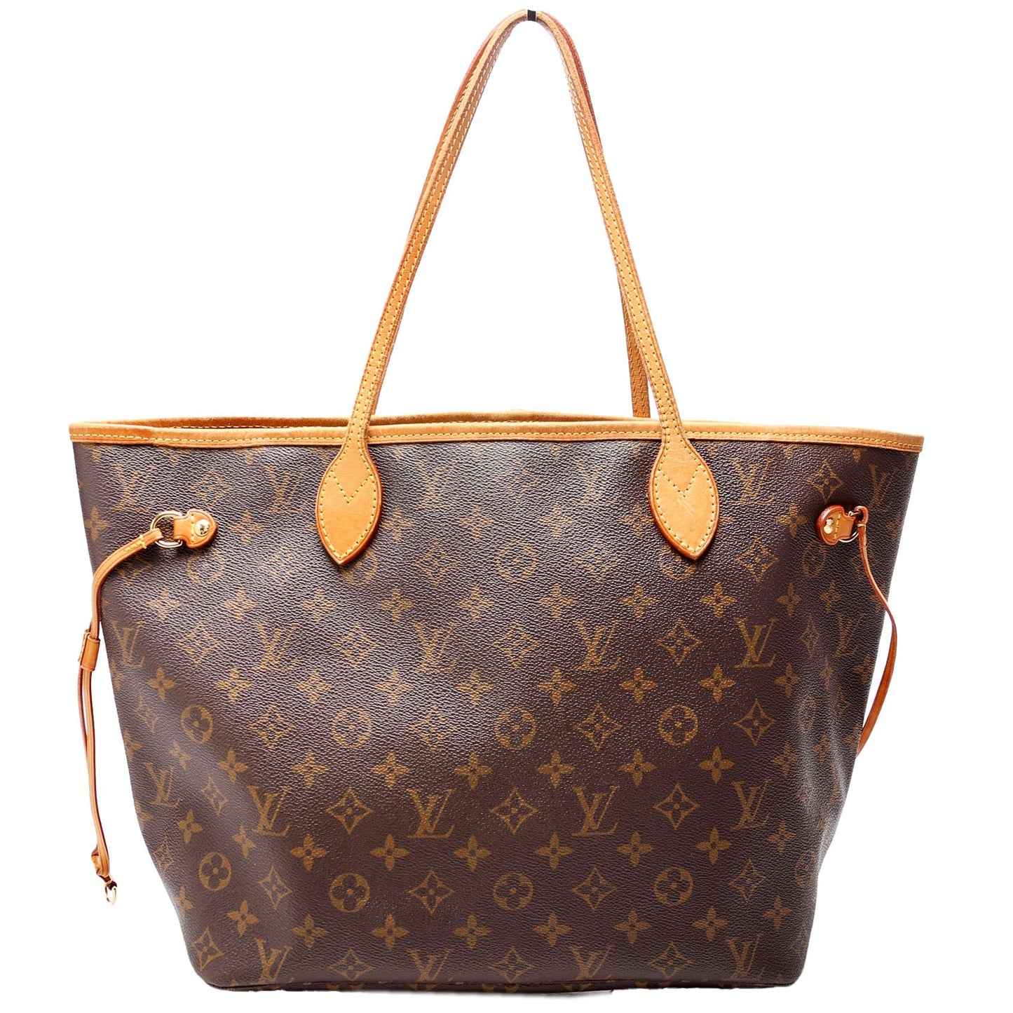 Louis Vuitton Neverfull MM Monogram Beige Tote Bag Beige 2